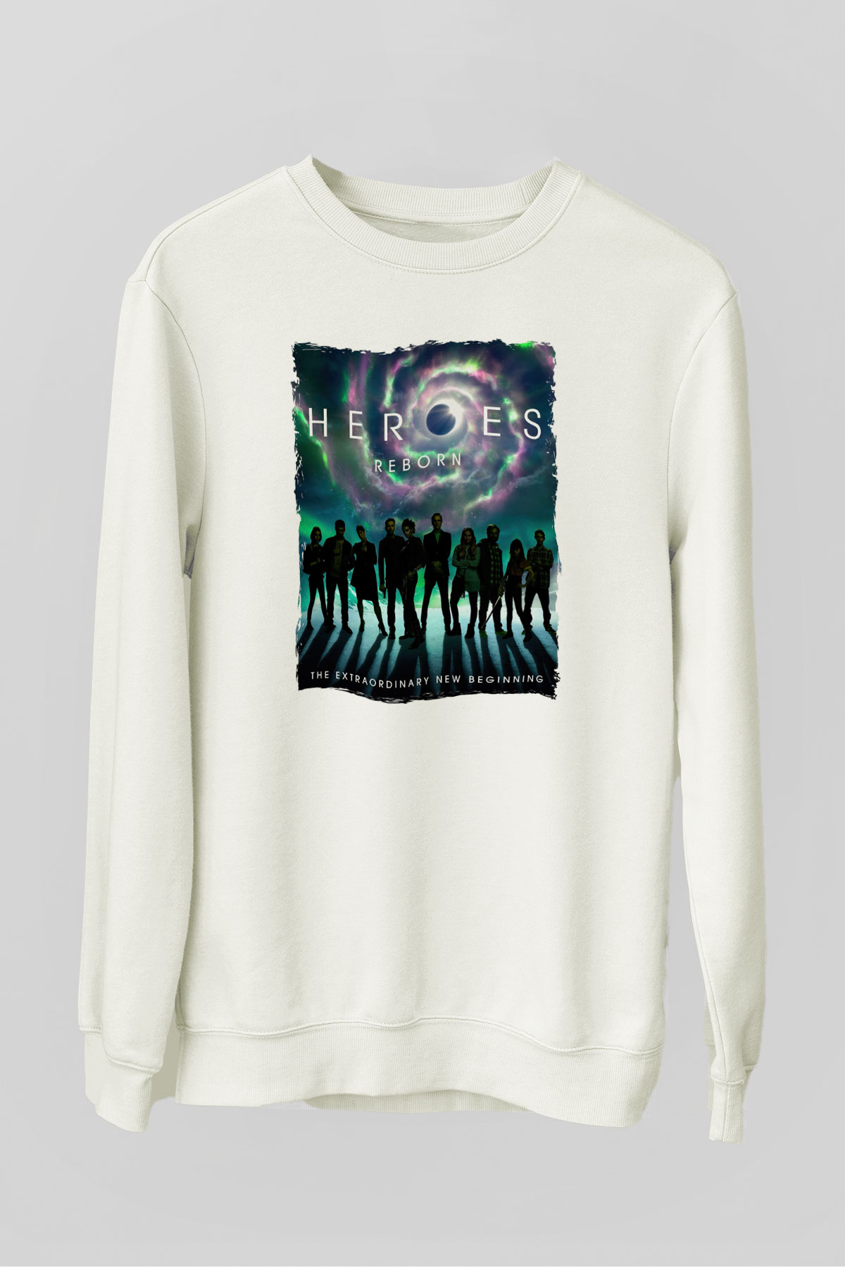 Heroes Beyaz Unisex Sweatshirt