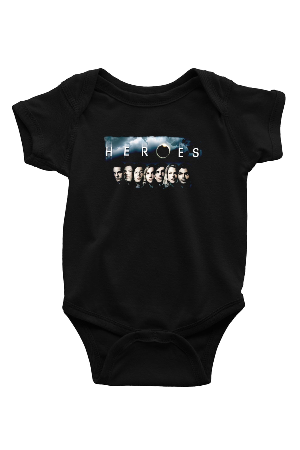 Heroes Siyah Bebek Body - Zıbın