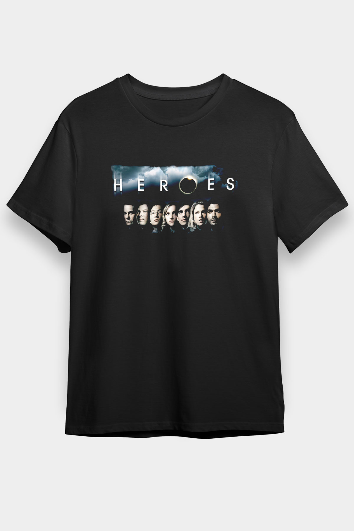 Heroes Black Unisex Graphic Tee - STREETWEAR