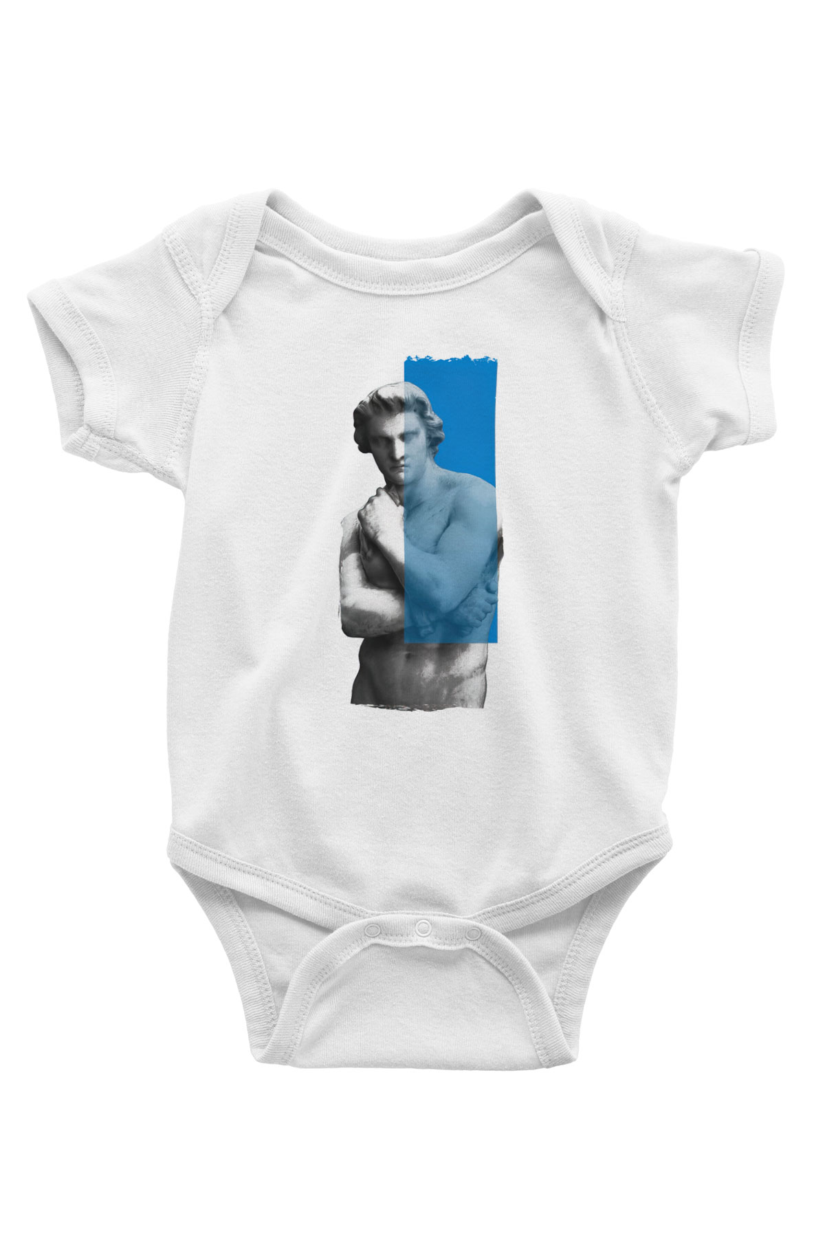 Heykeltıraş Beyaz Bebek Body - Zıbın