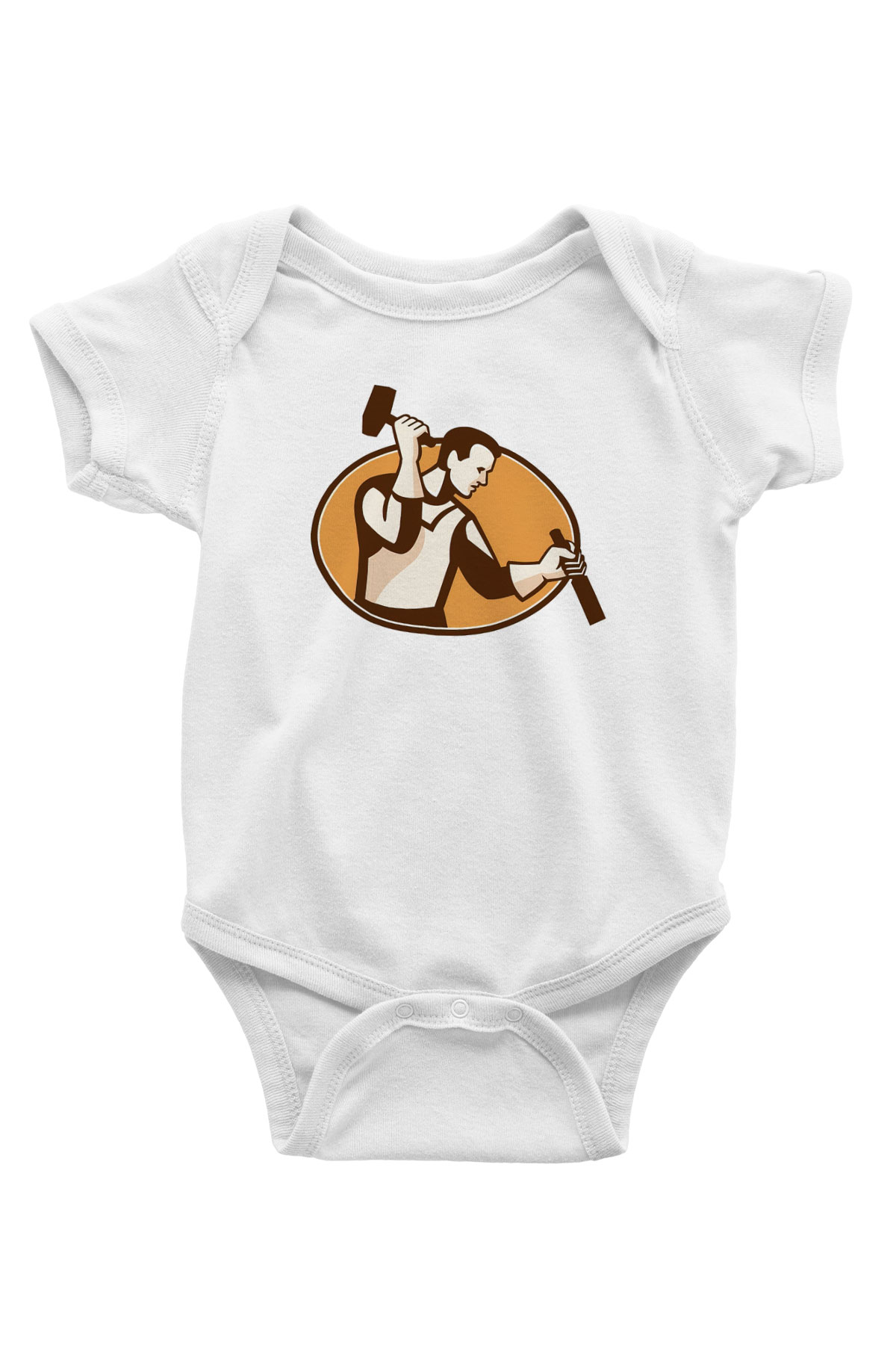 Heykeltıraş Beyaz Bebek Body - Zıbın