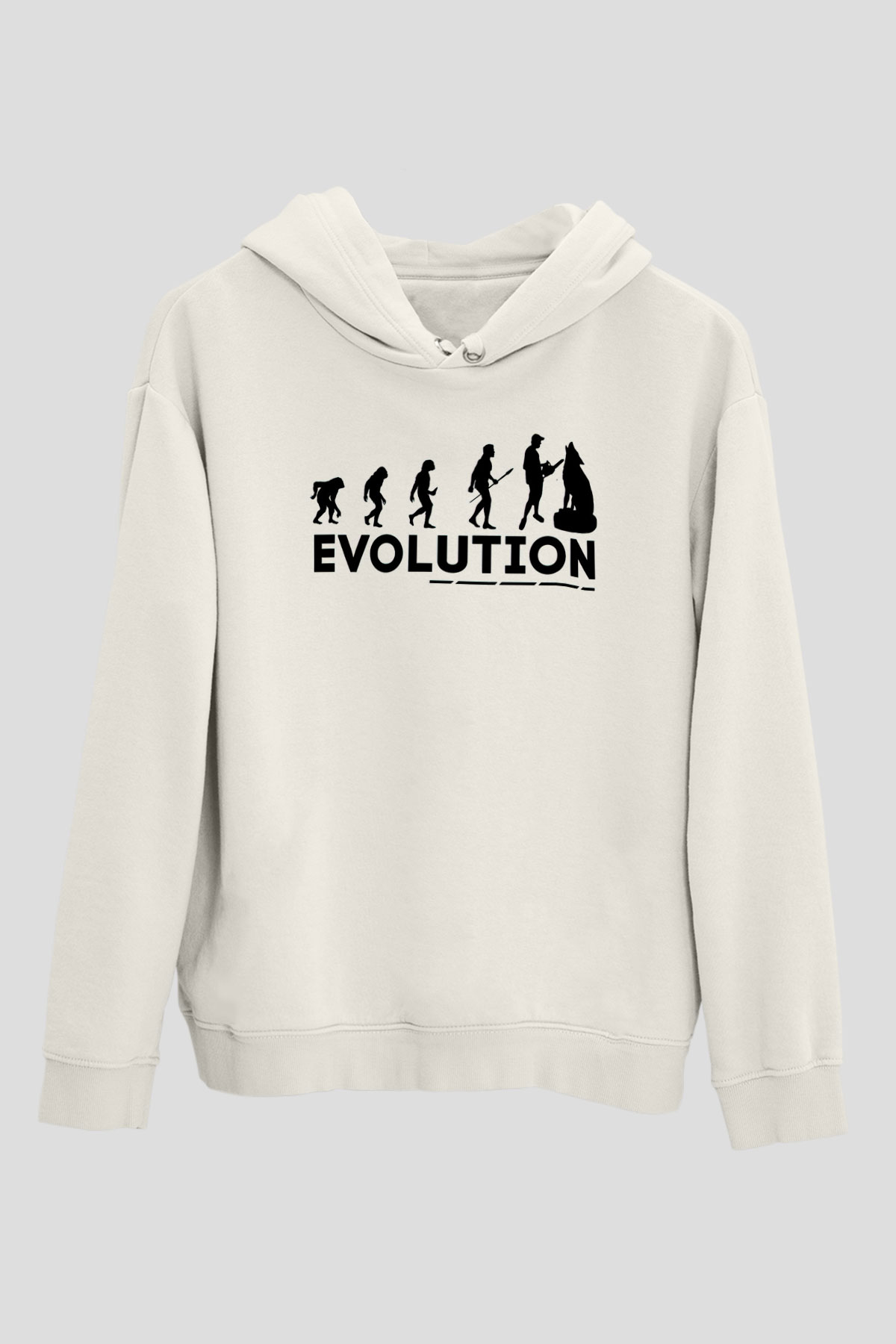 Heykeltıraş Beyaz Unisex Kapüşonlu Sweatshirt