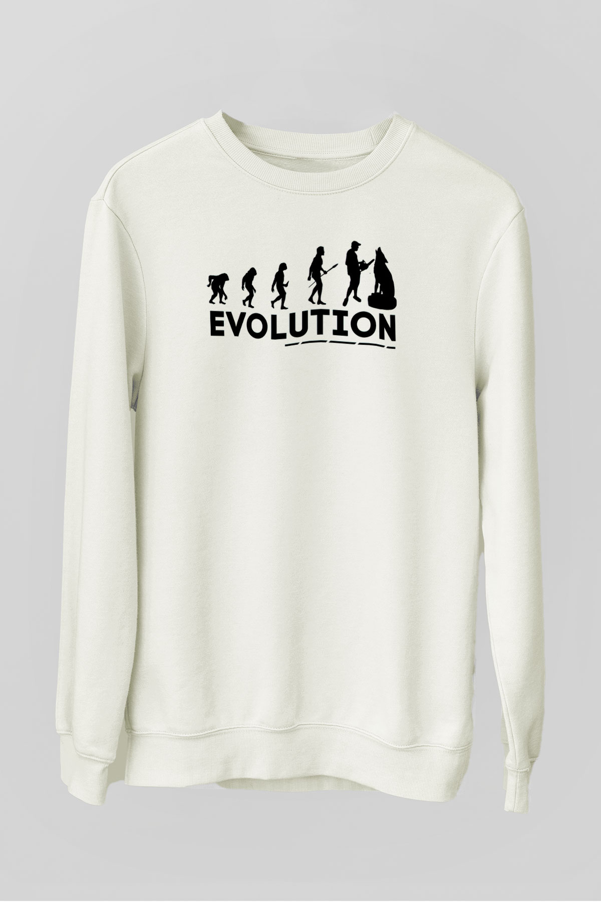Heykeltıraş Beyaz Unisex Sweatshirt