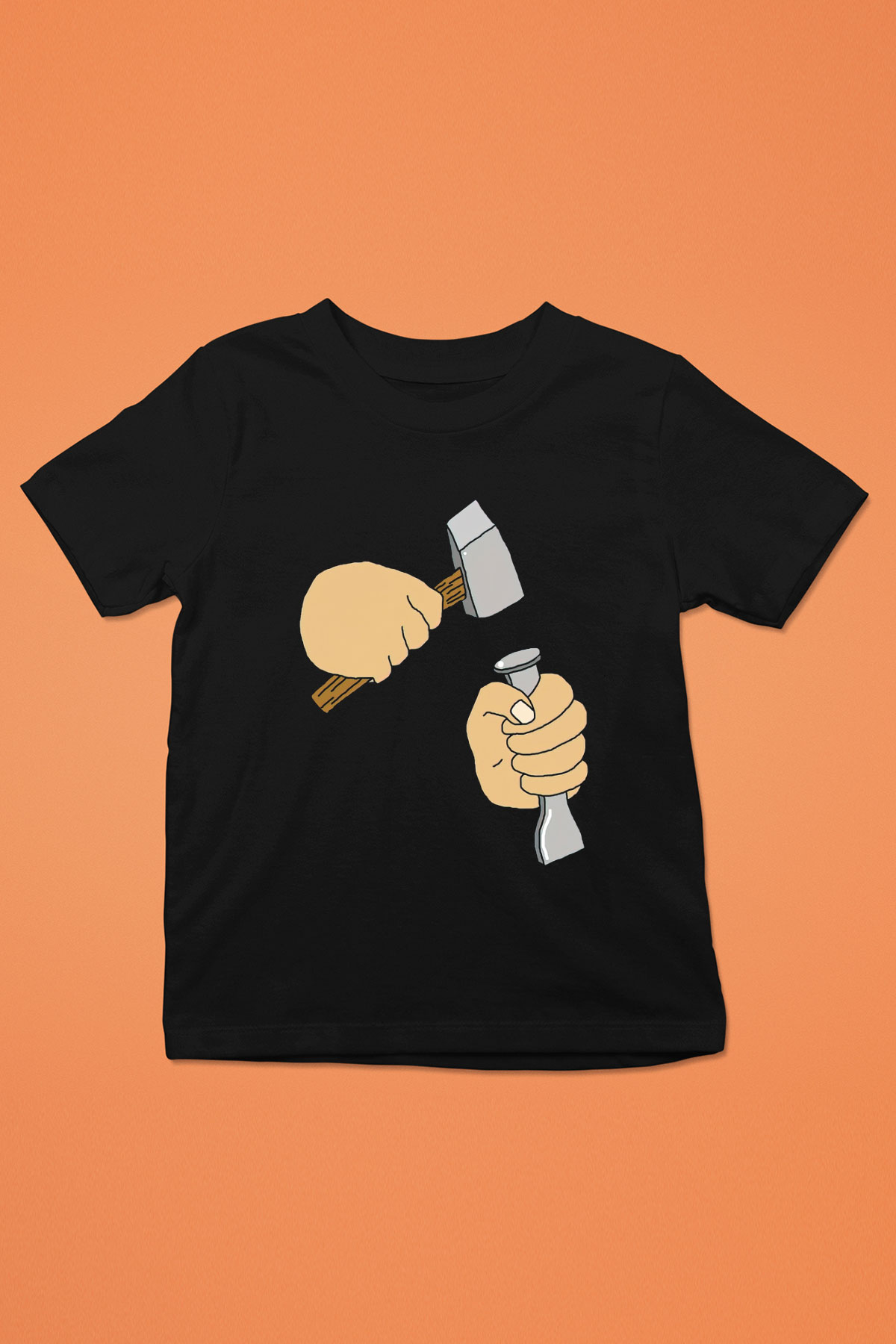 Heykeltıraş Siyah Unisex Çocuk Tişört