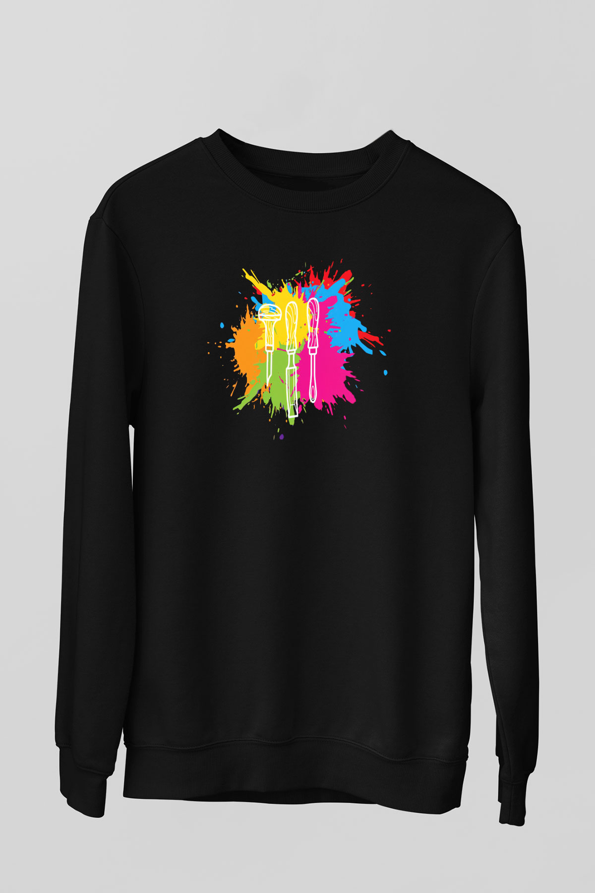 Heykeltıraş Siyah Unisex Sweatshirt