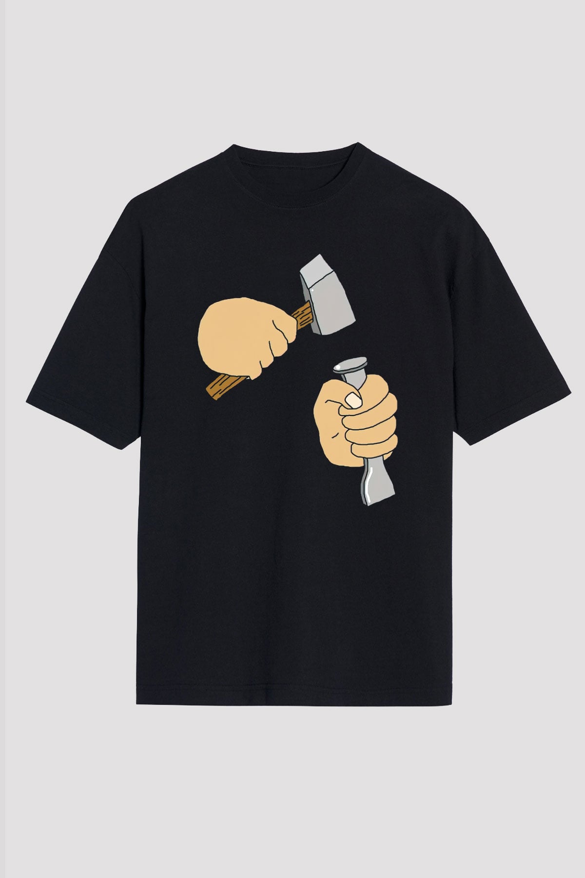 Heykeltıraş Siyah Unisex Tişört T-Shirt - TişörtFabrikası
