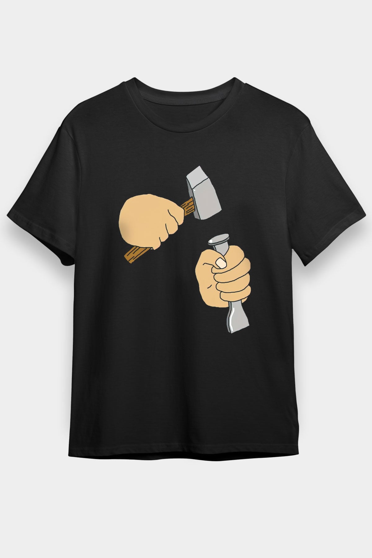 Heykeltıraş Siyah Unisex Tişört T-Shirt - TişörtFabrikası