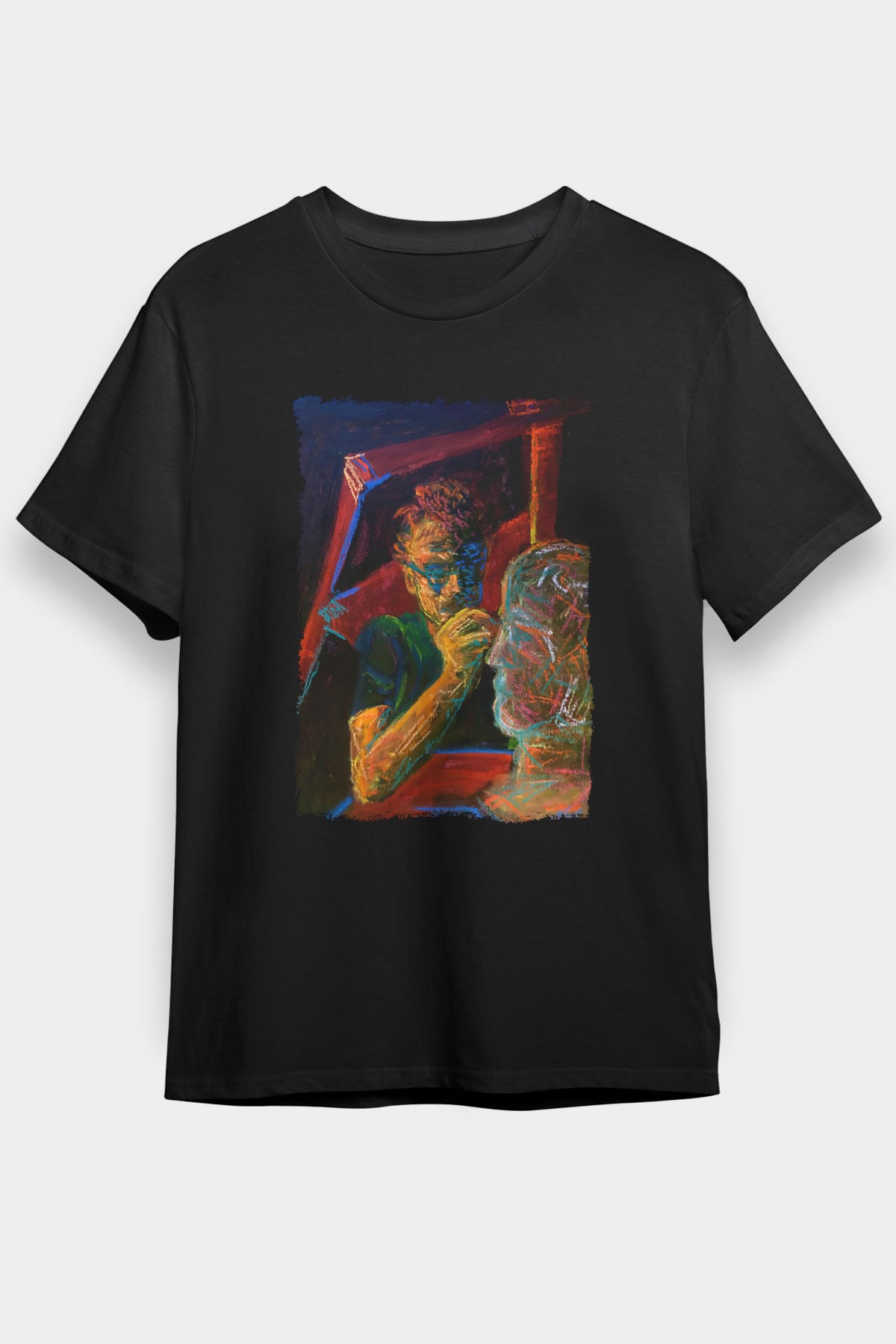 Heykeltıraş Siyah Unisex Tişört T-Shirt - TişörtFabrikası