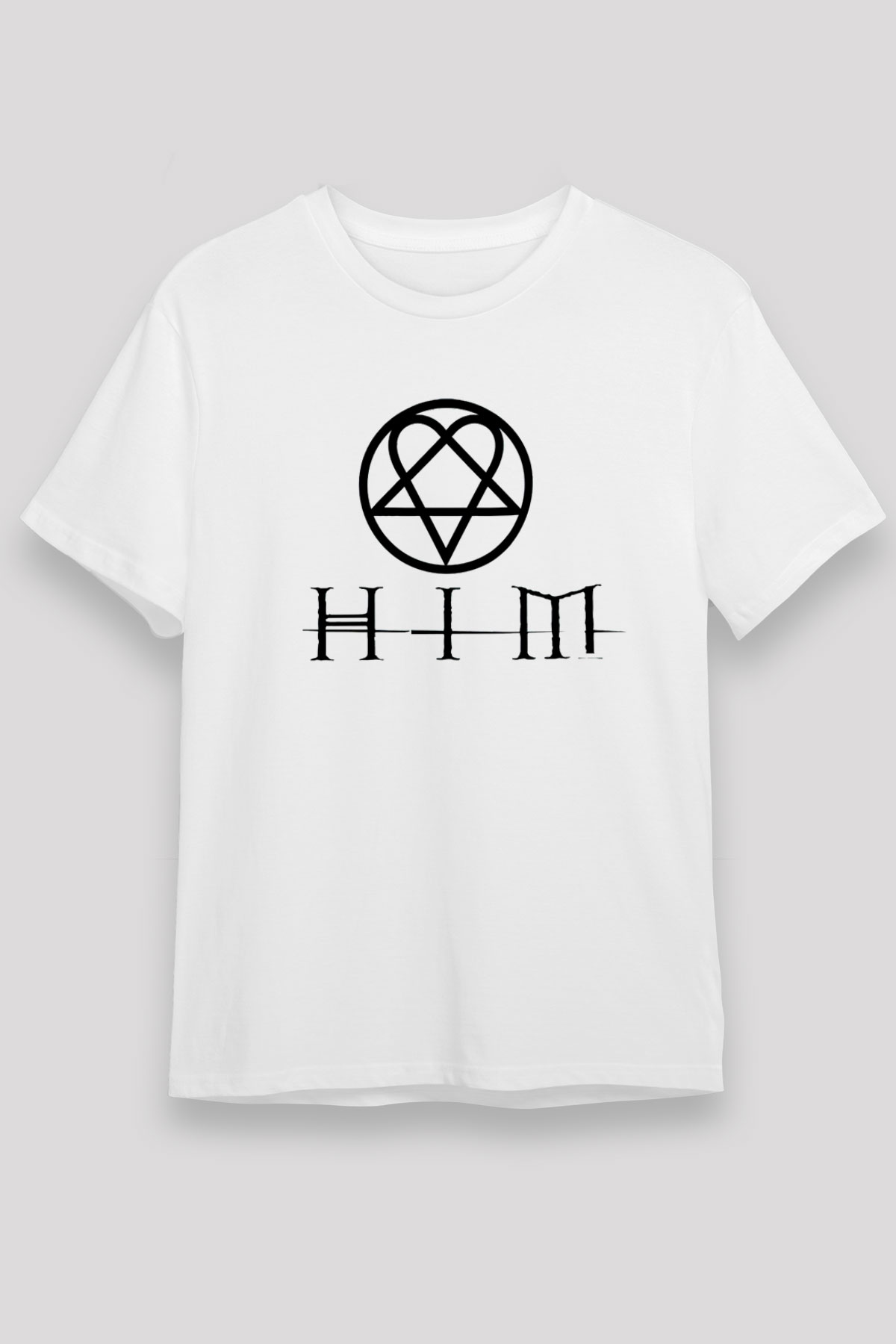 HIM White Unisex Tee - STREETWEAR