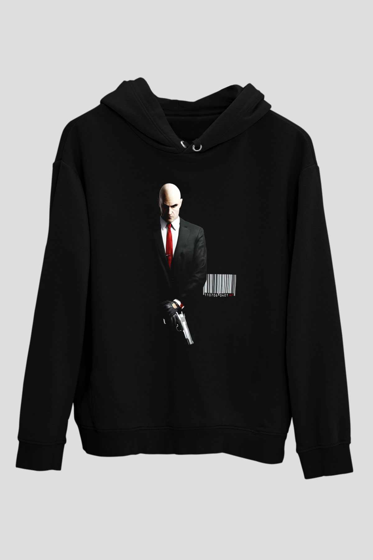 Hitman Siyah Unisex Hoodie