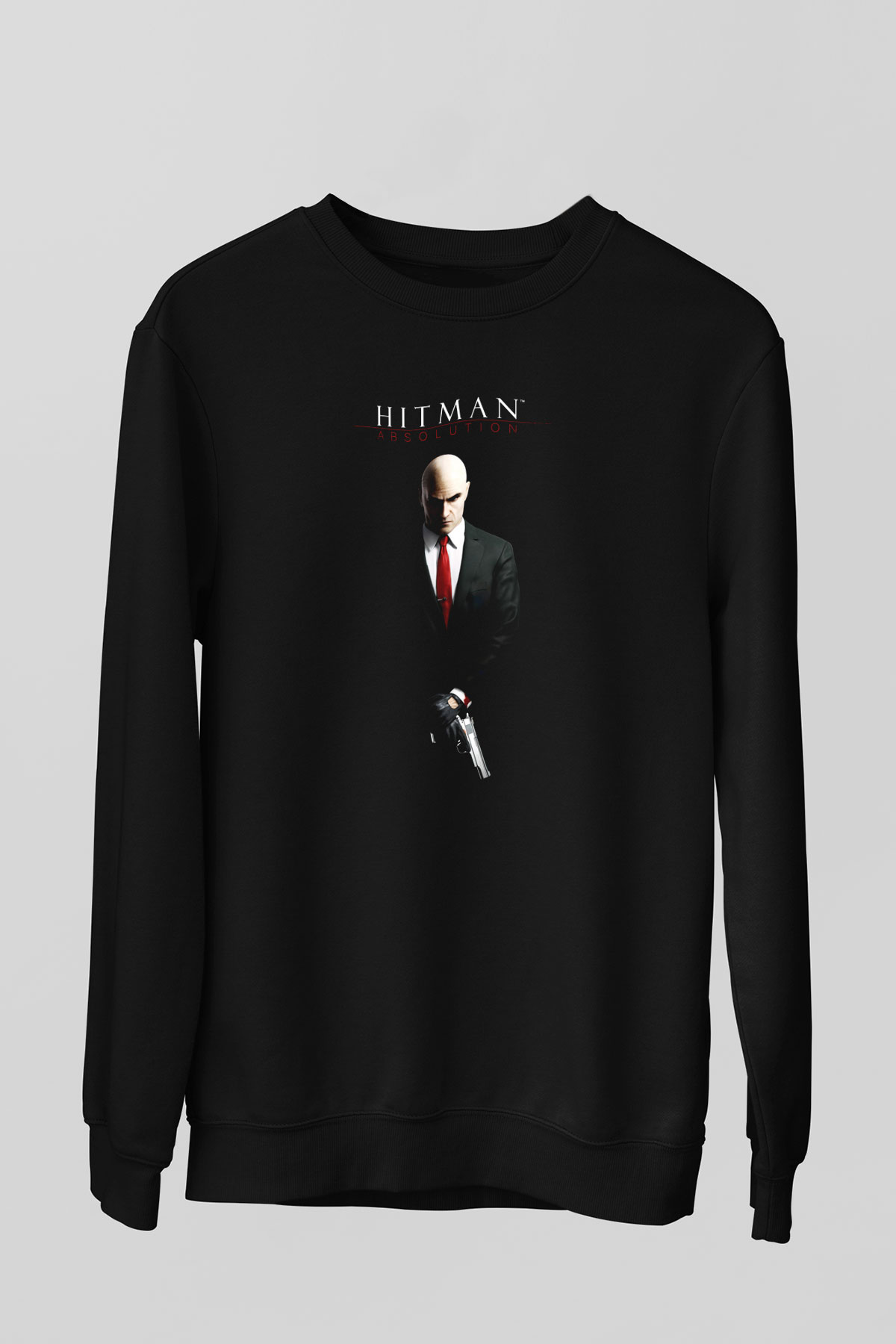 Hitman Siyah Unisex Sweatshirt