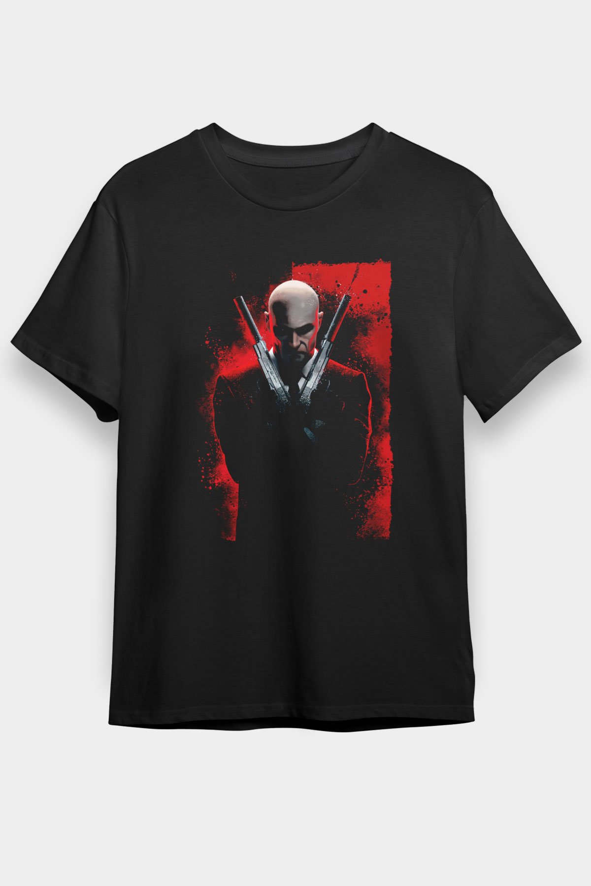 Hitman Siyah Unisex Graphic Tee - STREETWEAR