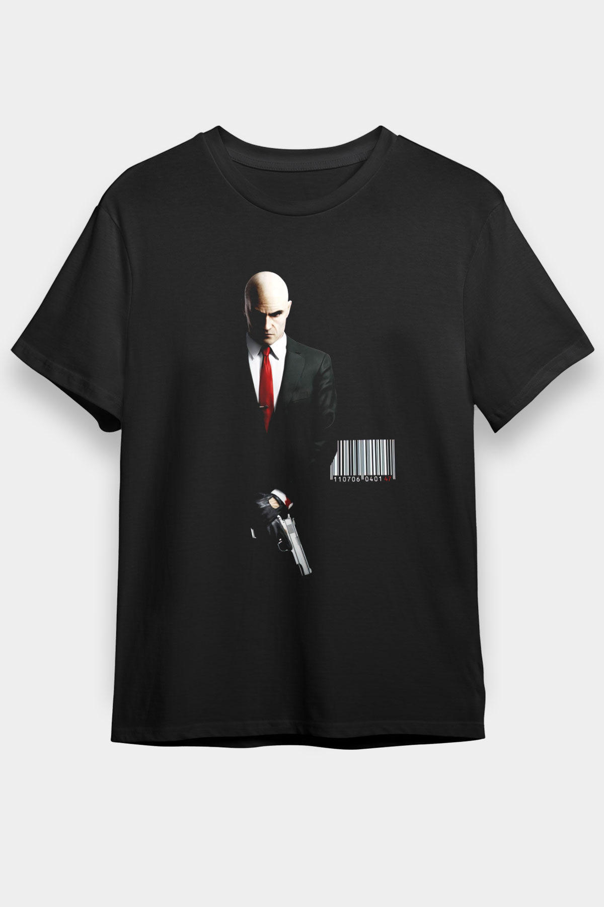 Hitman Siyah Unisex Graphic Tee - STREETWEAR