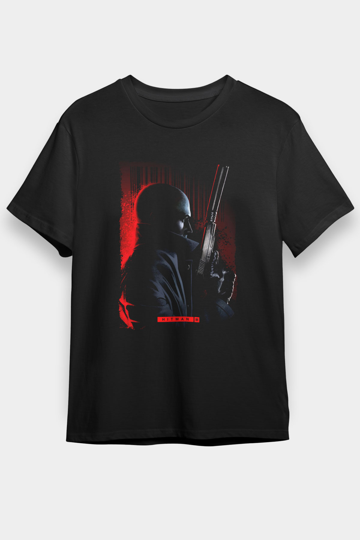 Hitman Siyah Unisex Graphic Tee - STREETWEAR