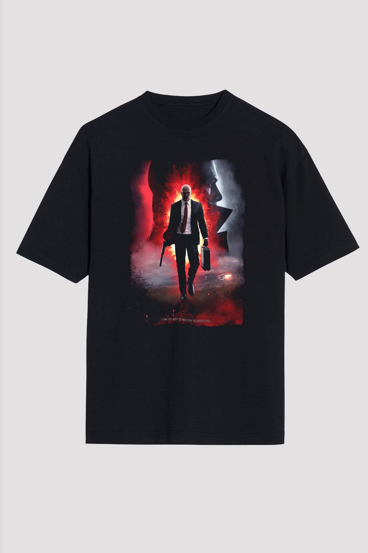 Hitman Siyah Unisex Tişört T-Shirt