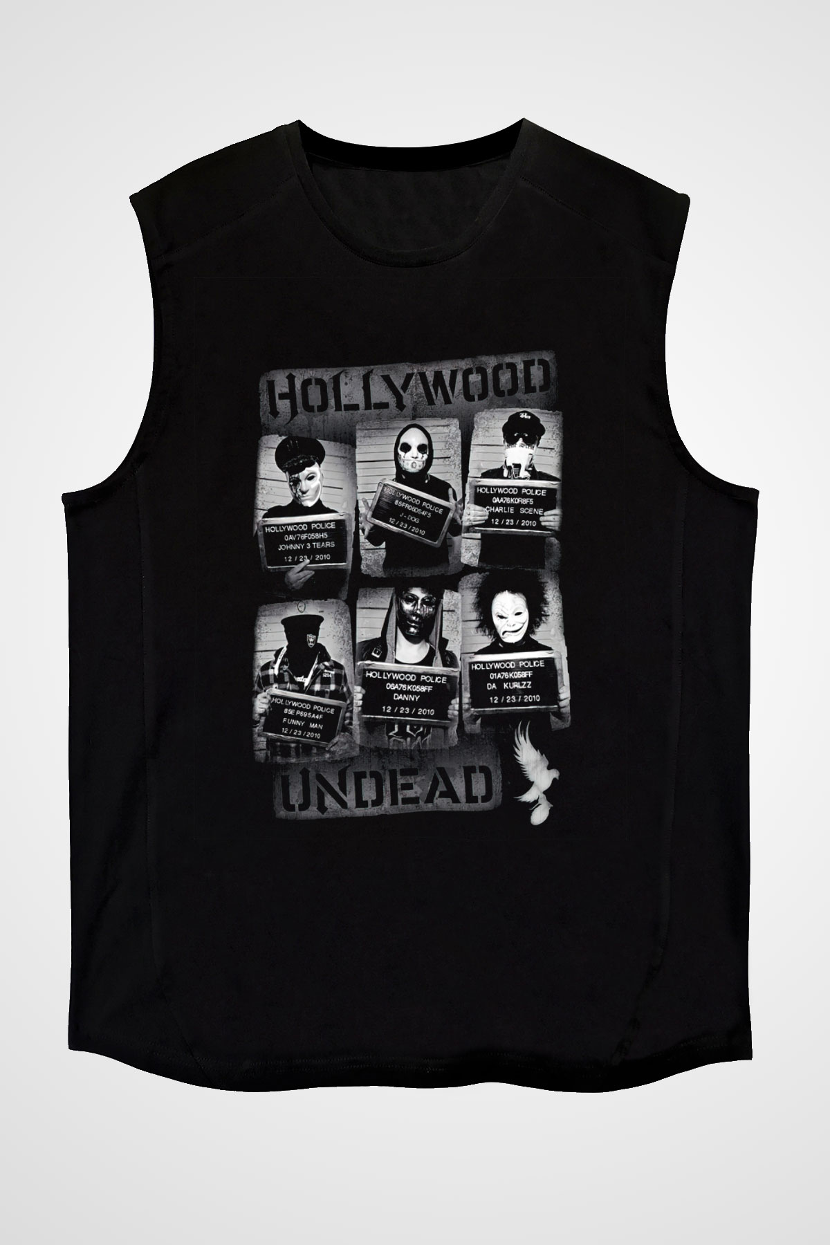 Hollywood Undead Siyah Unisex Kolsuz Tişört