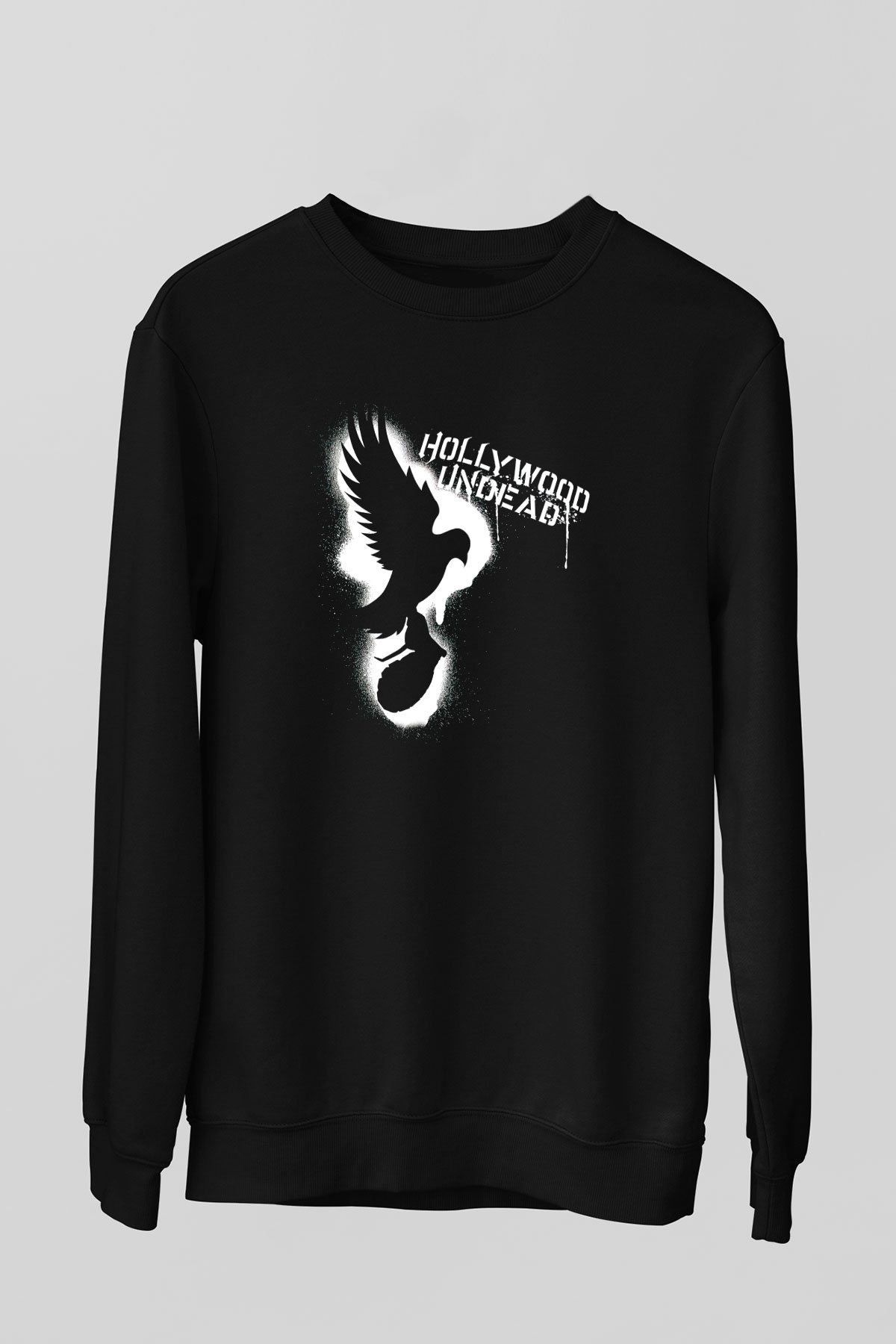 Hollywood Undead Siyah Unisex Sweatshirt