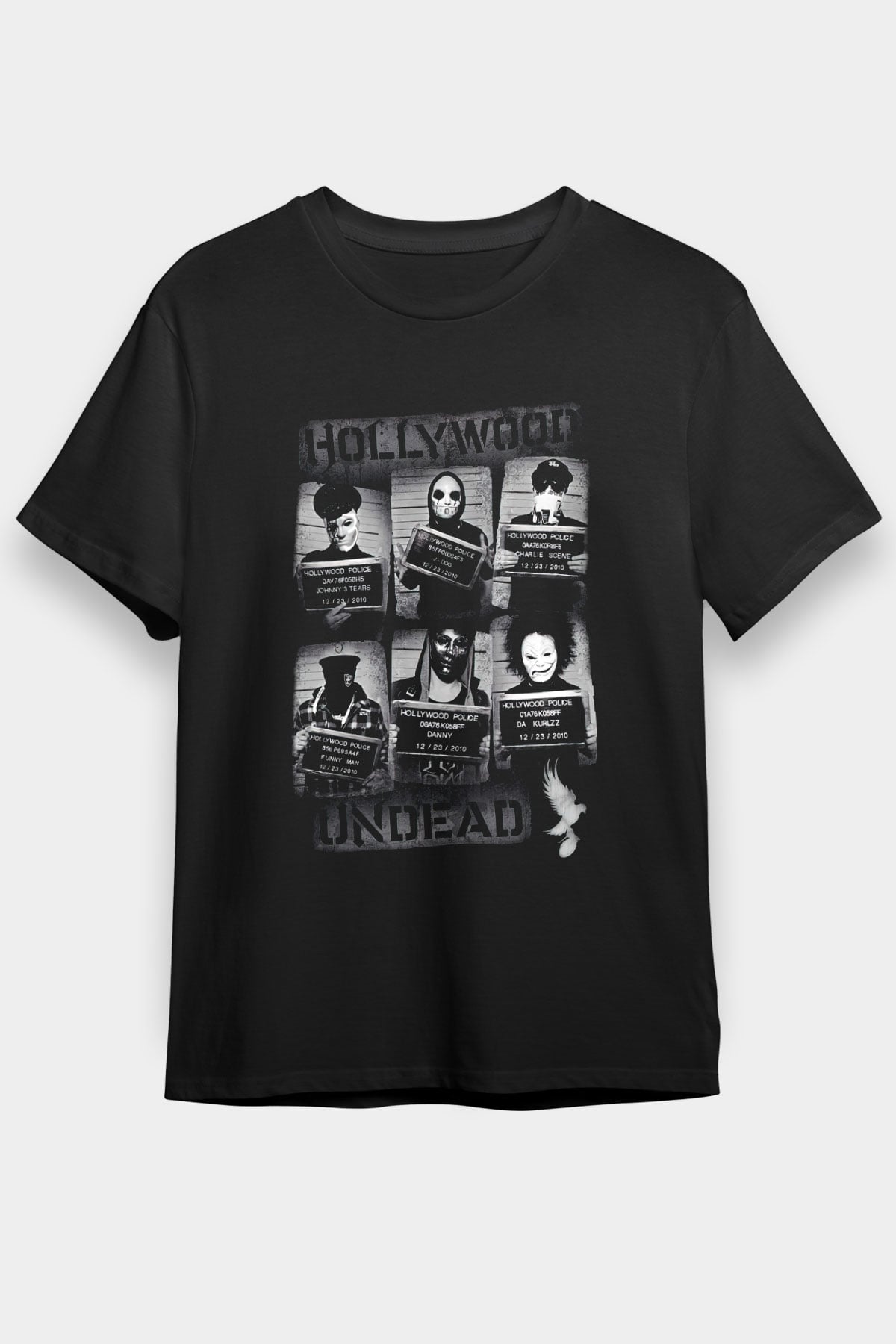 Hollywood Undead Siyah Unisex Tişört T-Shirt - TişörtFabrikası