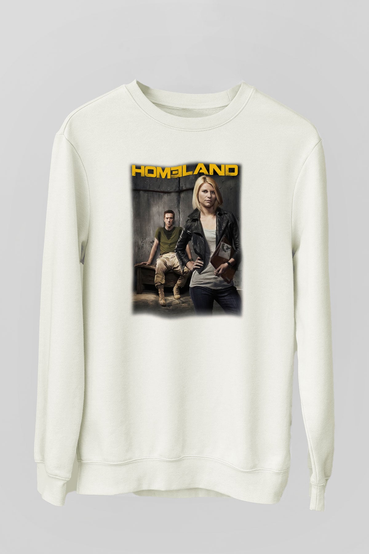 Homeland Beyaz Unisex Sweatshirt