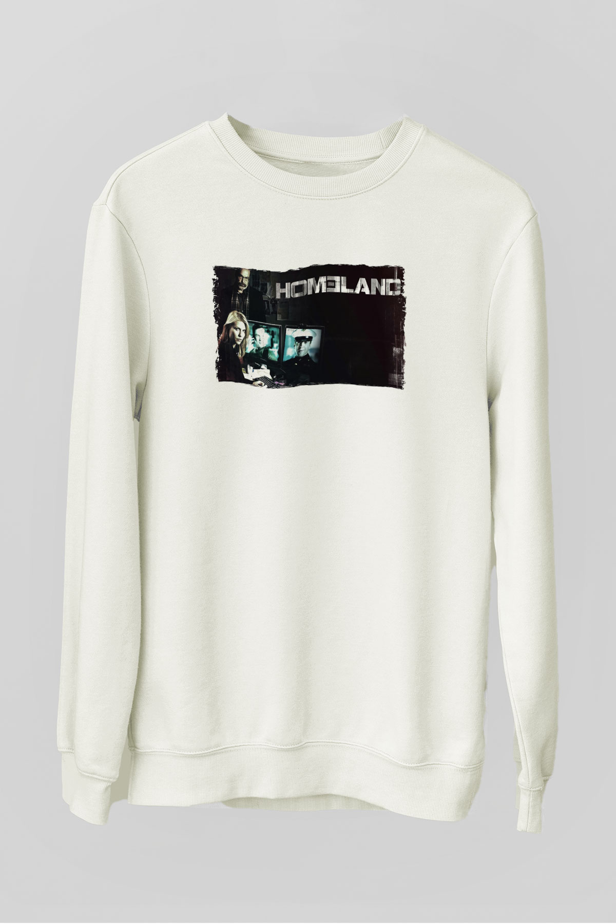 Homeland Beyaz Unisex Sweatshirt