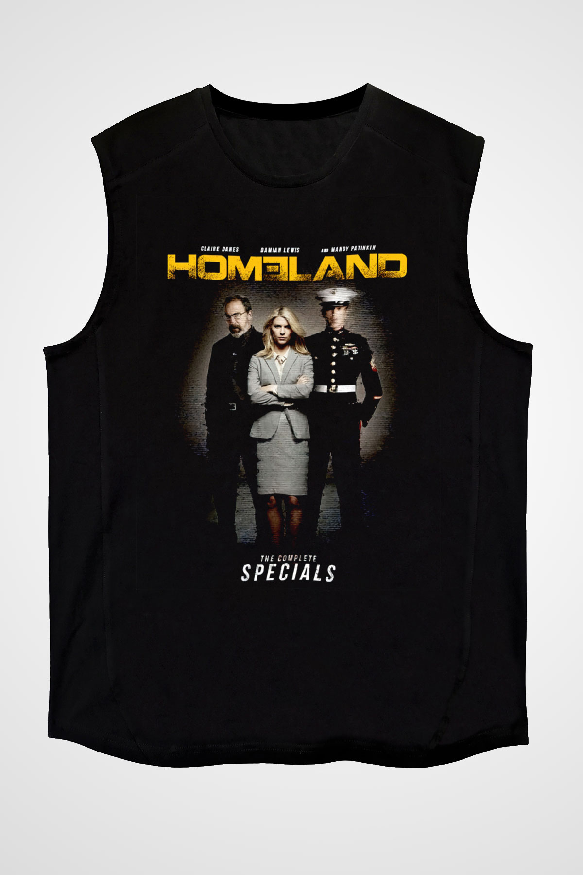 Homeland Siyah Unisex Kolsuz Tişört