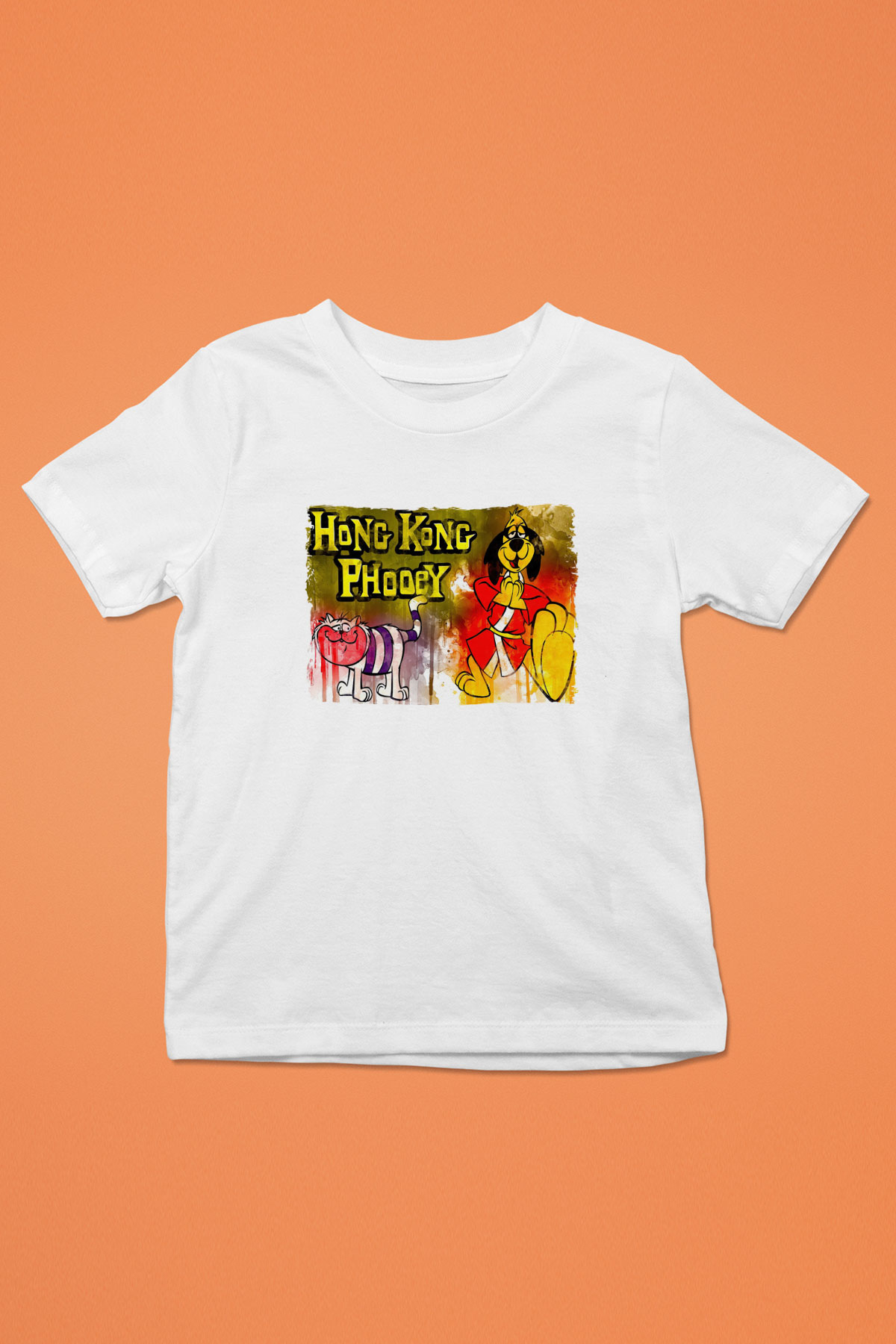 Hong Kong Phooey Beyaz Unisex  Çocuk Tişört