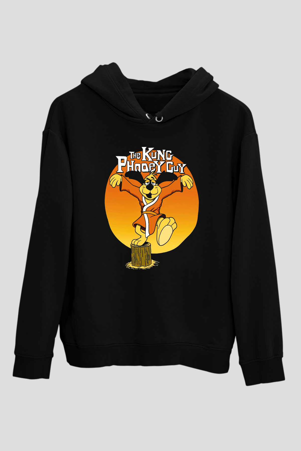 Hong Kong Phooey Siyah Unisex Hoodie