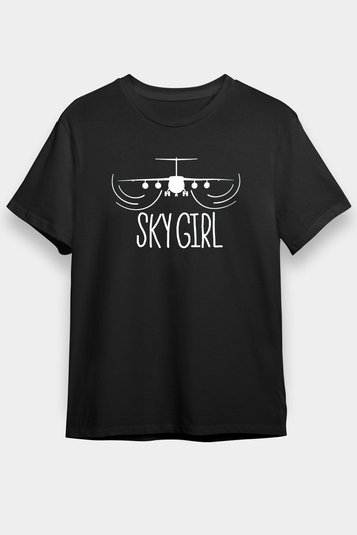Hostes Beyaz Unisex Tişört T-Shirt - TişörtFabrikası