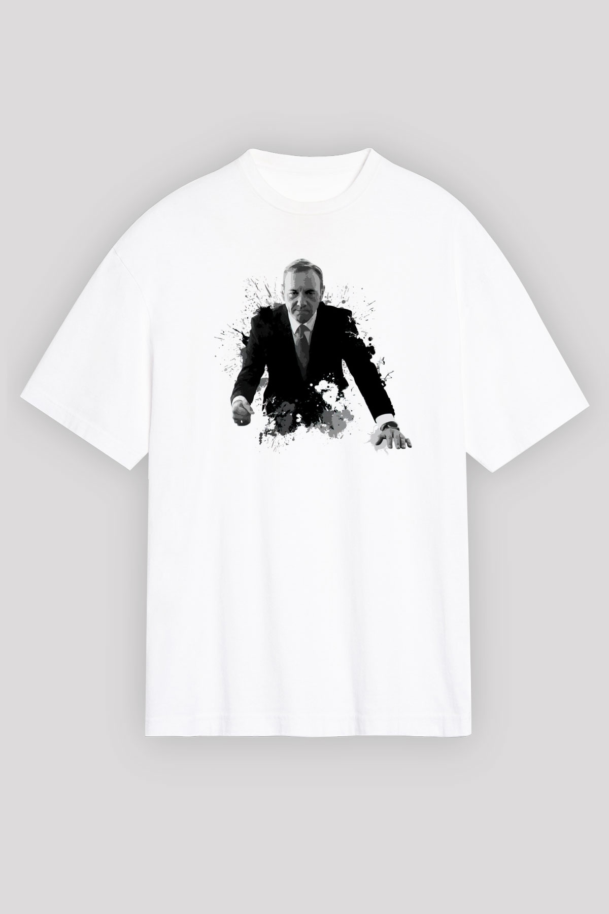 House of Cards Beyaz Unisex Tişört T-Shirt