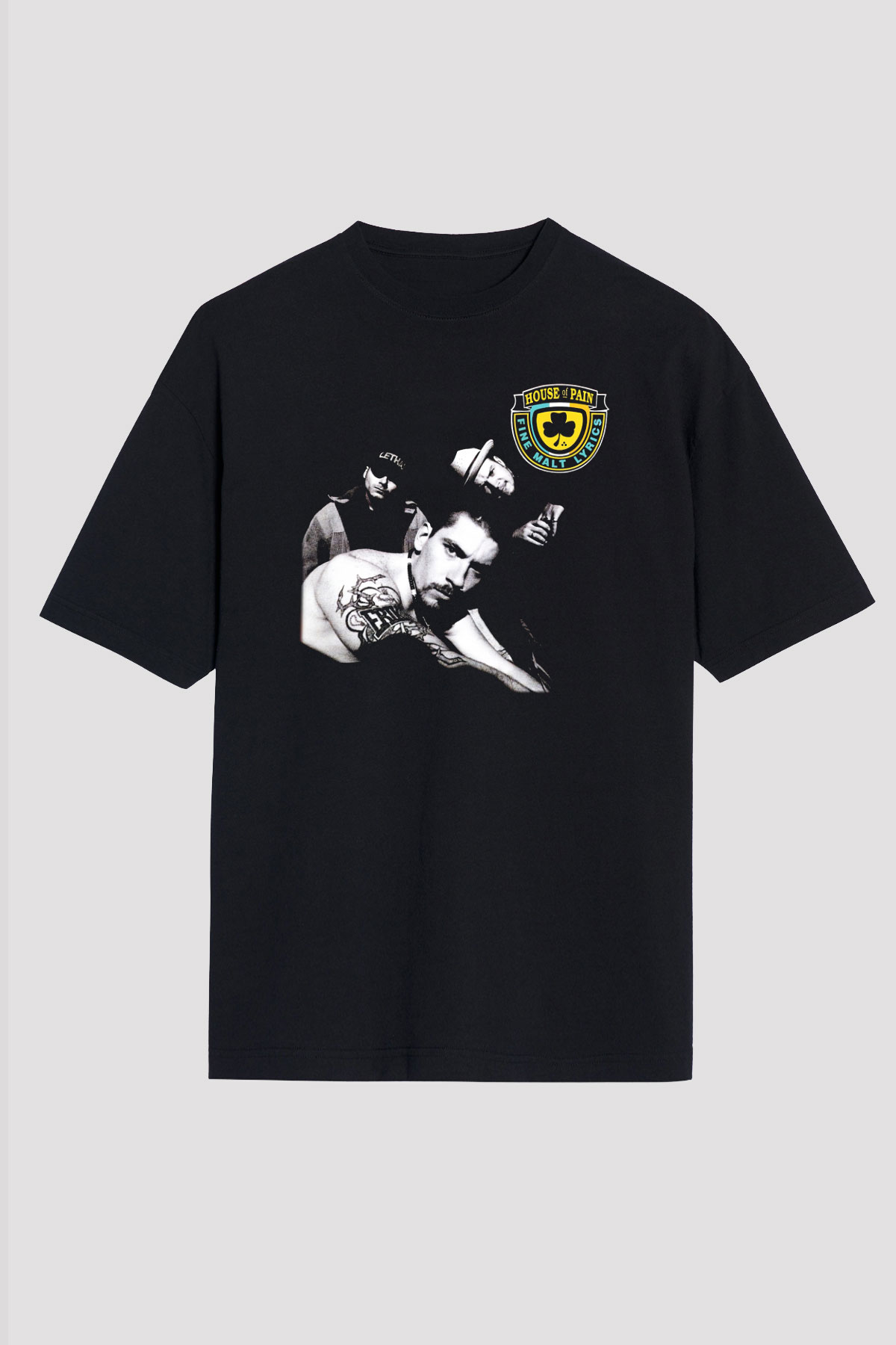 House of Pain Siyah Unisex Oversize Tişört T-Shirt