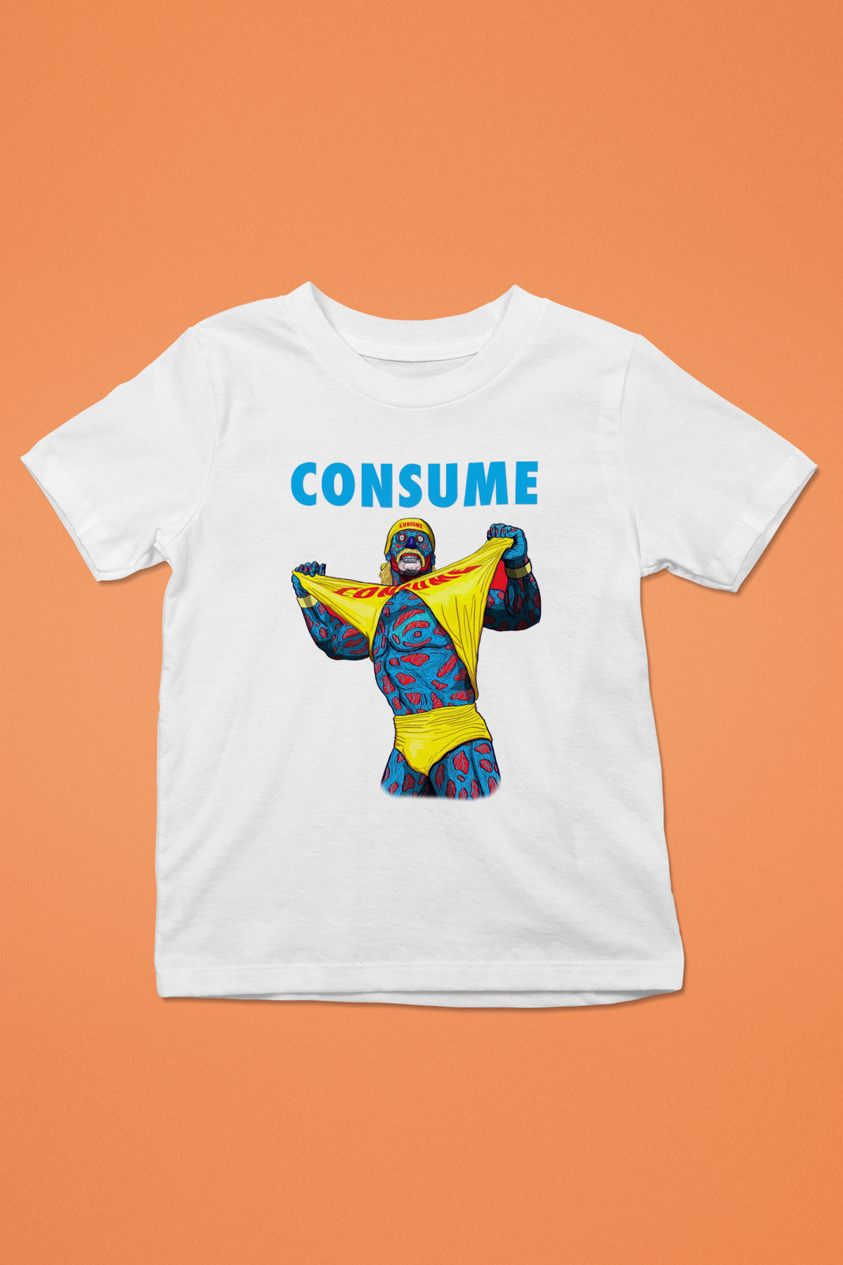 Hulk Hogan Baskılı Beyaz Unisex Çocuk Tişört