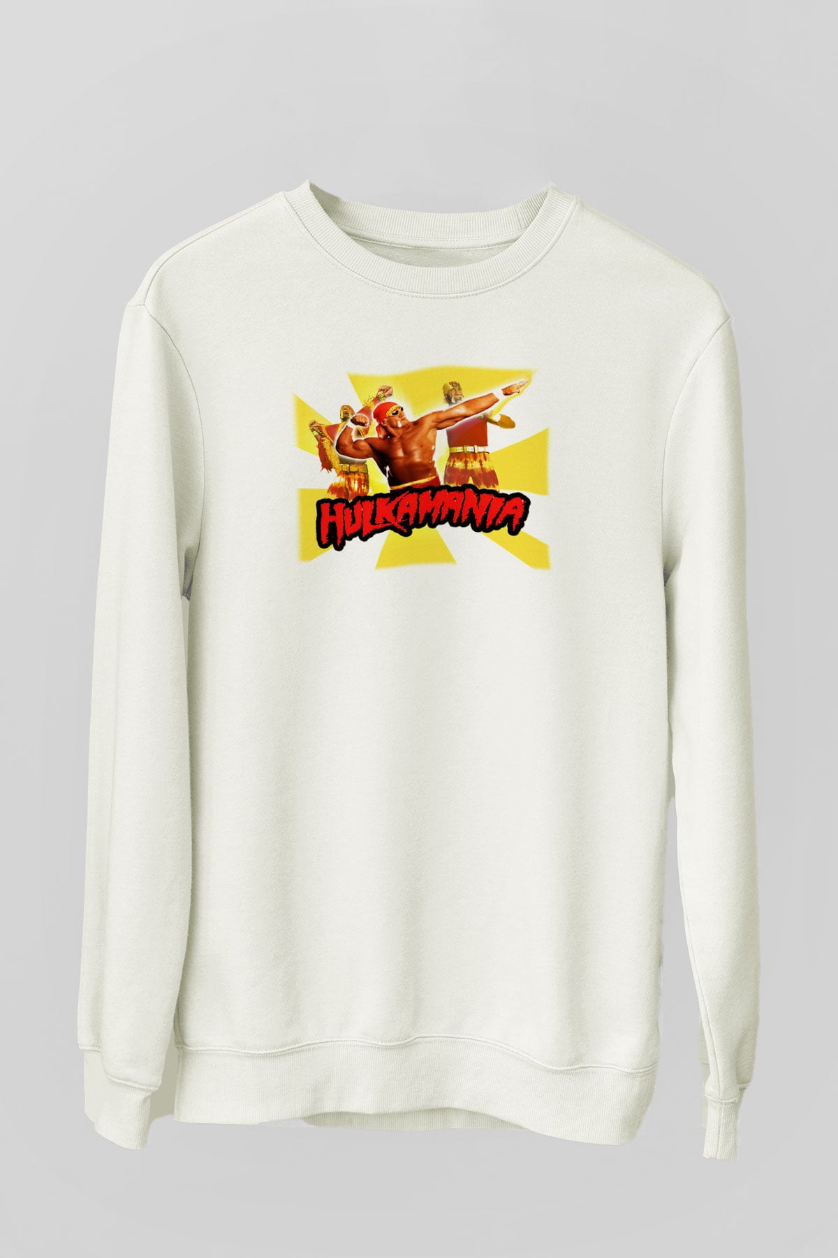 Hulk Hogan Beyaz Unisex Sweatshirt