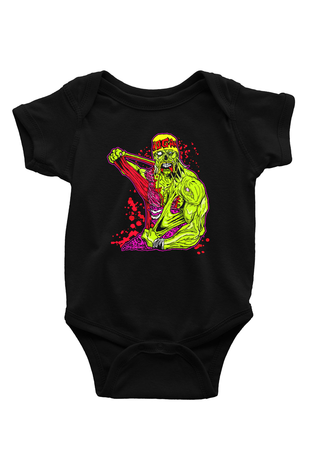 Hulk Hogan Siyah Bebek Body - Zıbın