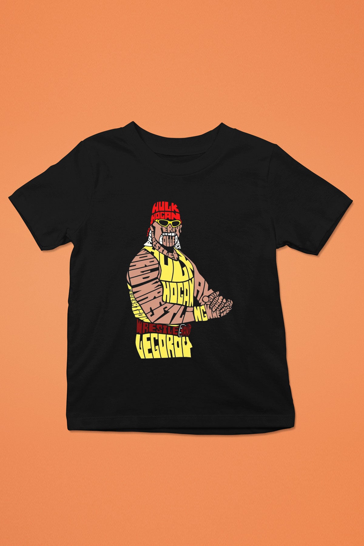 Hulk Hogan Siyah Unisex  Çocuk Tişört