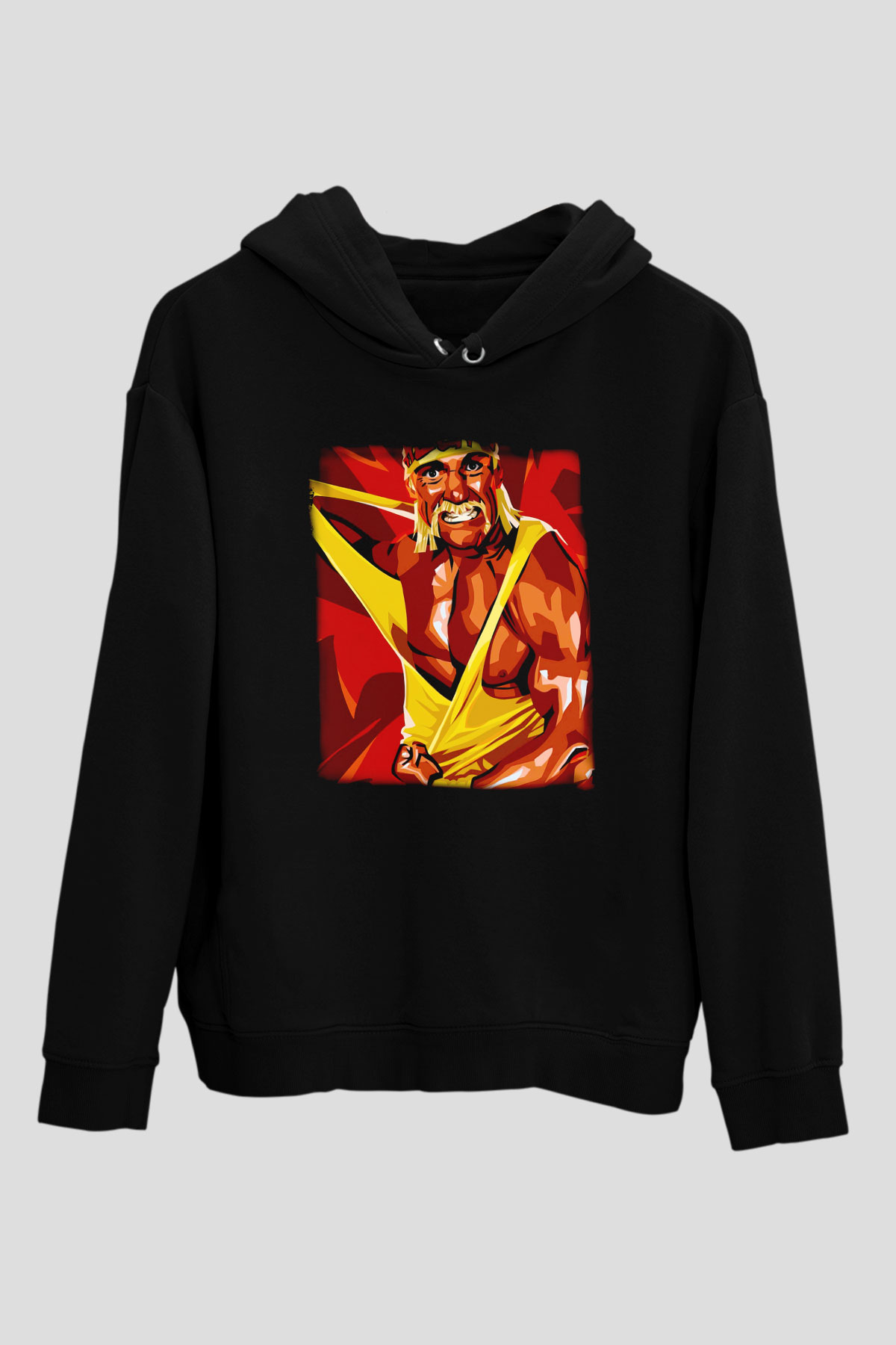 Hulk Hogan Siyah Unisex Hoodie