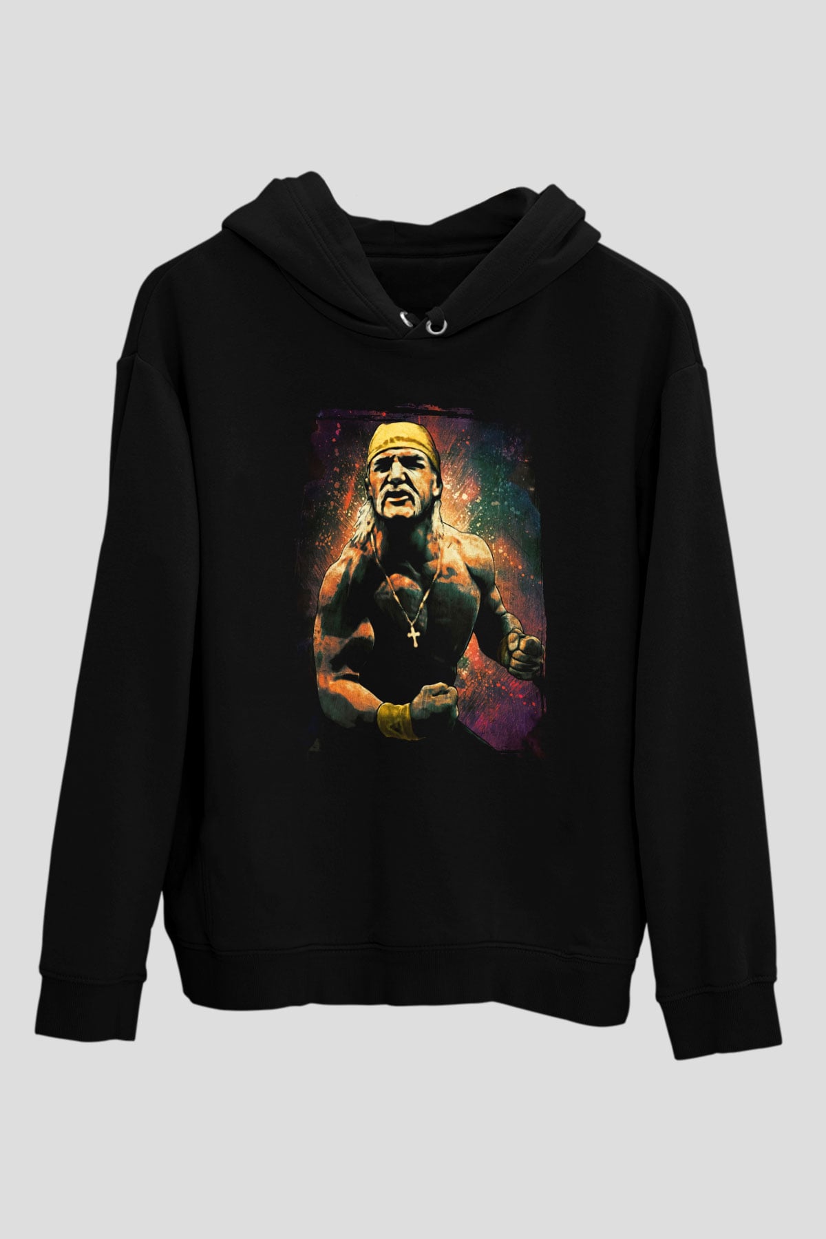 Hulk Hogan Siyah Unisex Hoodie