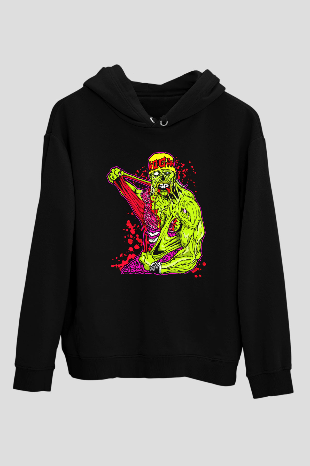 Hulk Hogan Siyah Unisex Hoodie