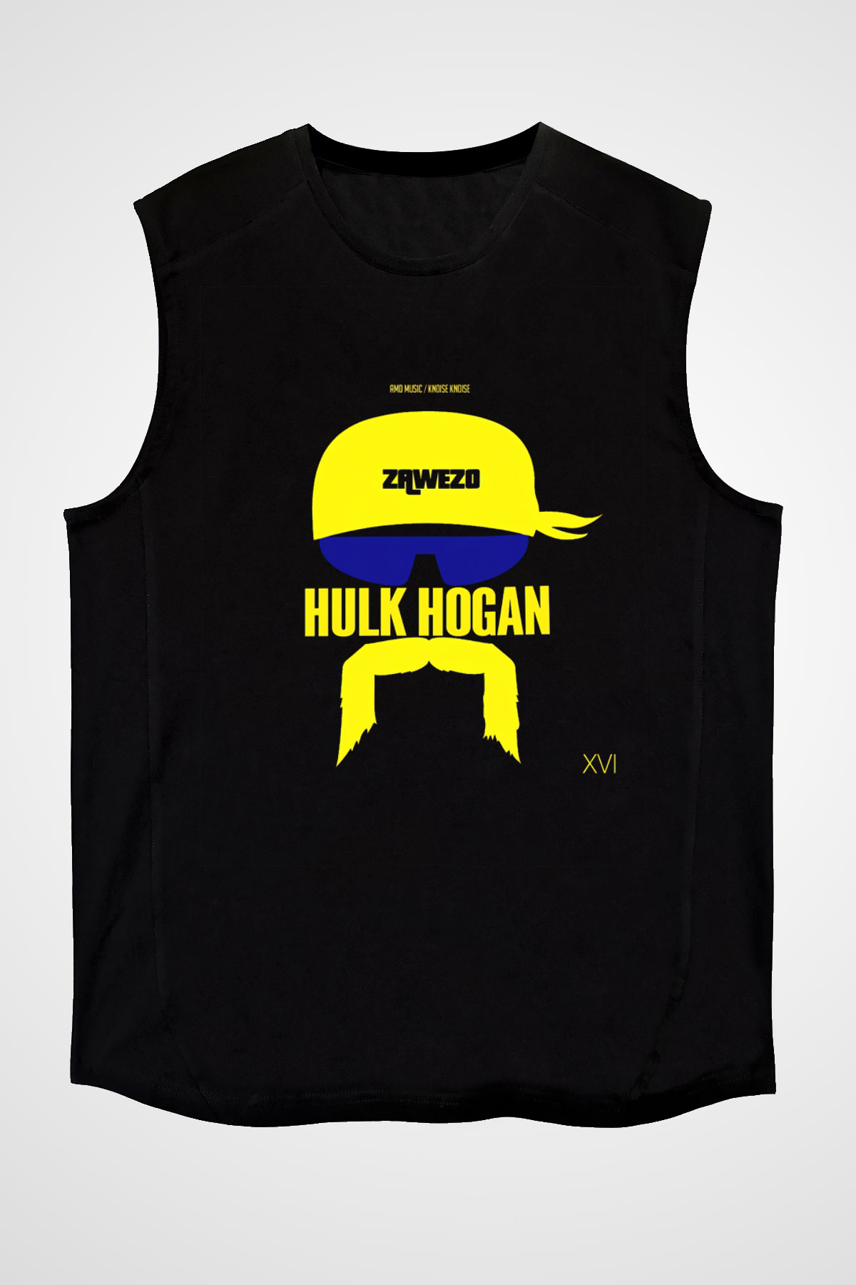 Hulk Hogan Siyah Unisex Kolsuz Tişört