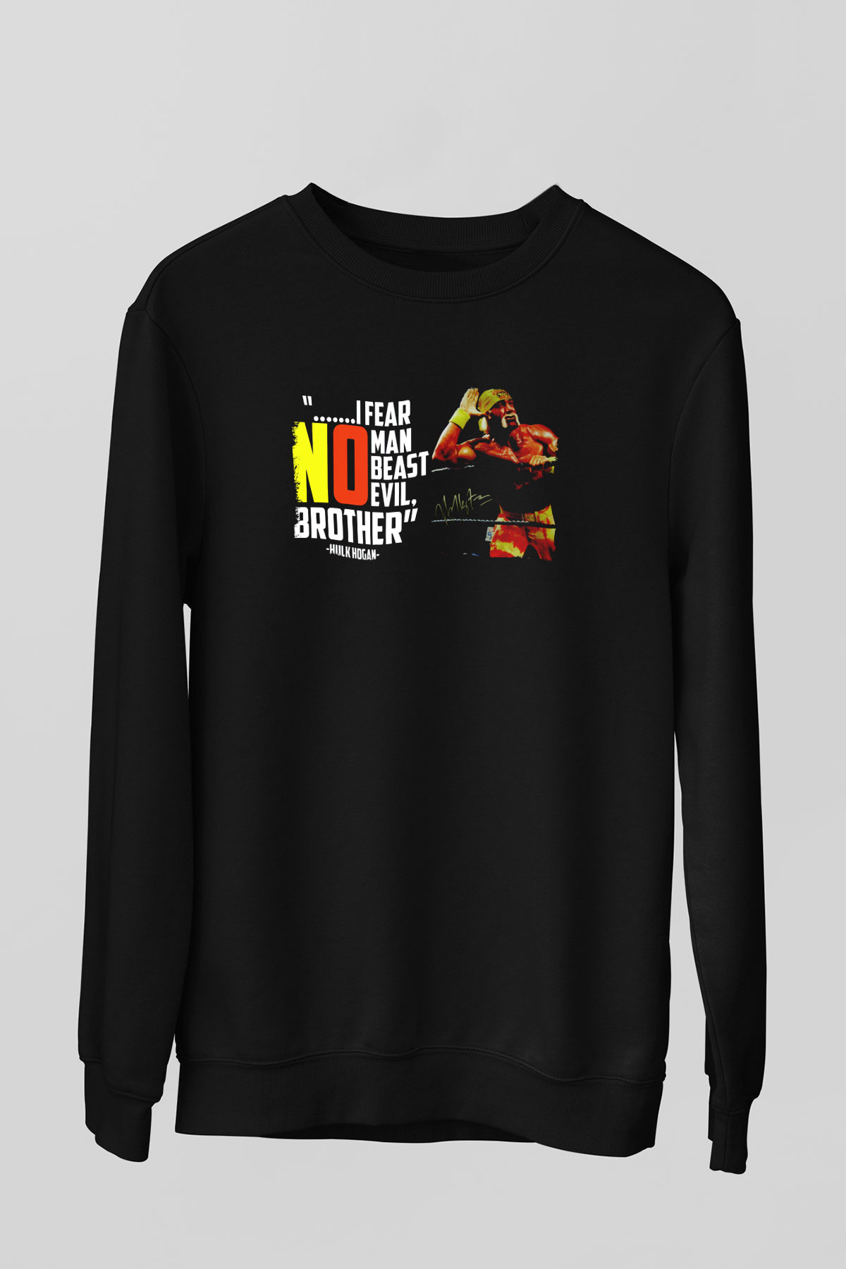 Hulk Hogan Siyah Unisex  Sweatshirt