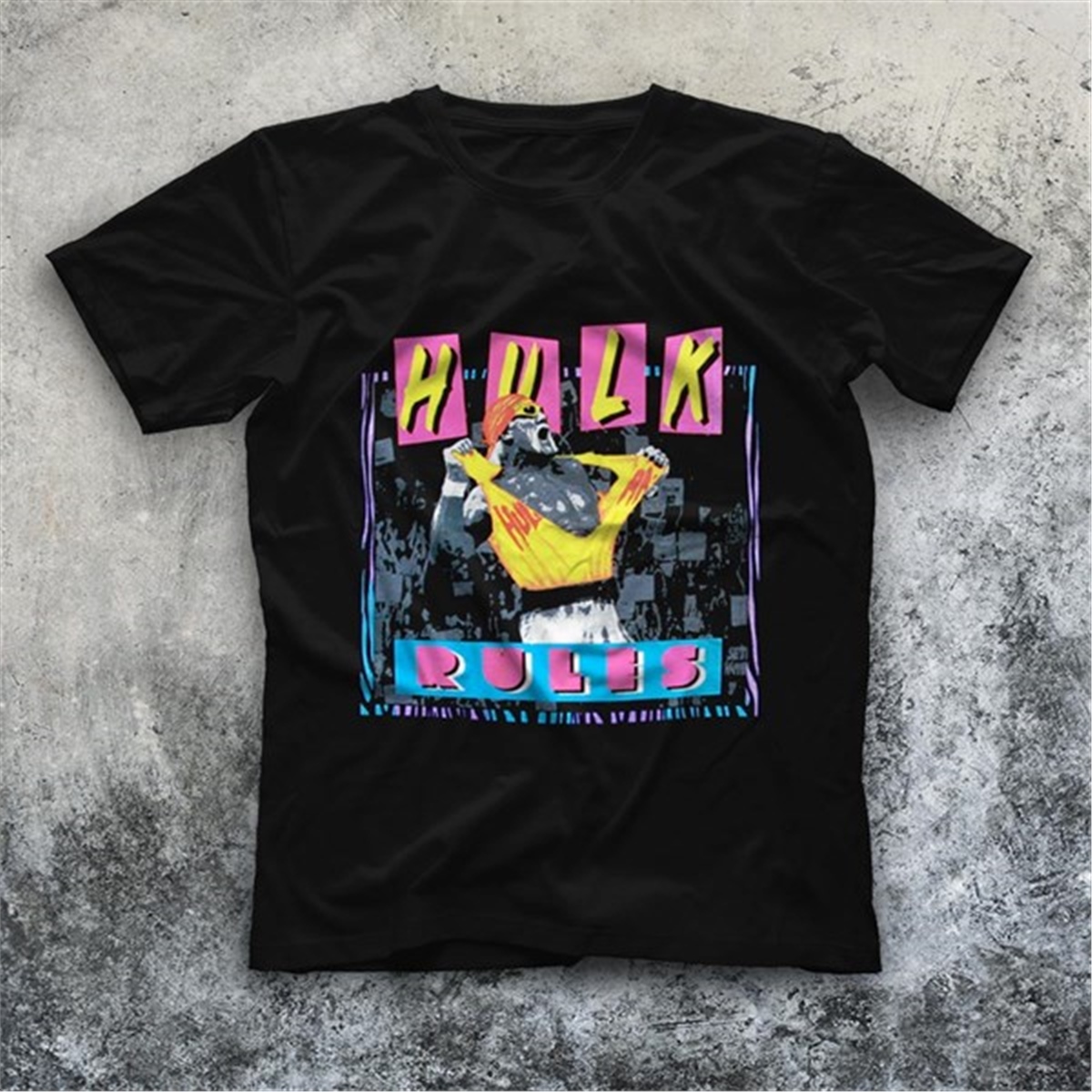 Hulk Hogan Siyah Unisex Tişört