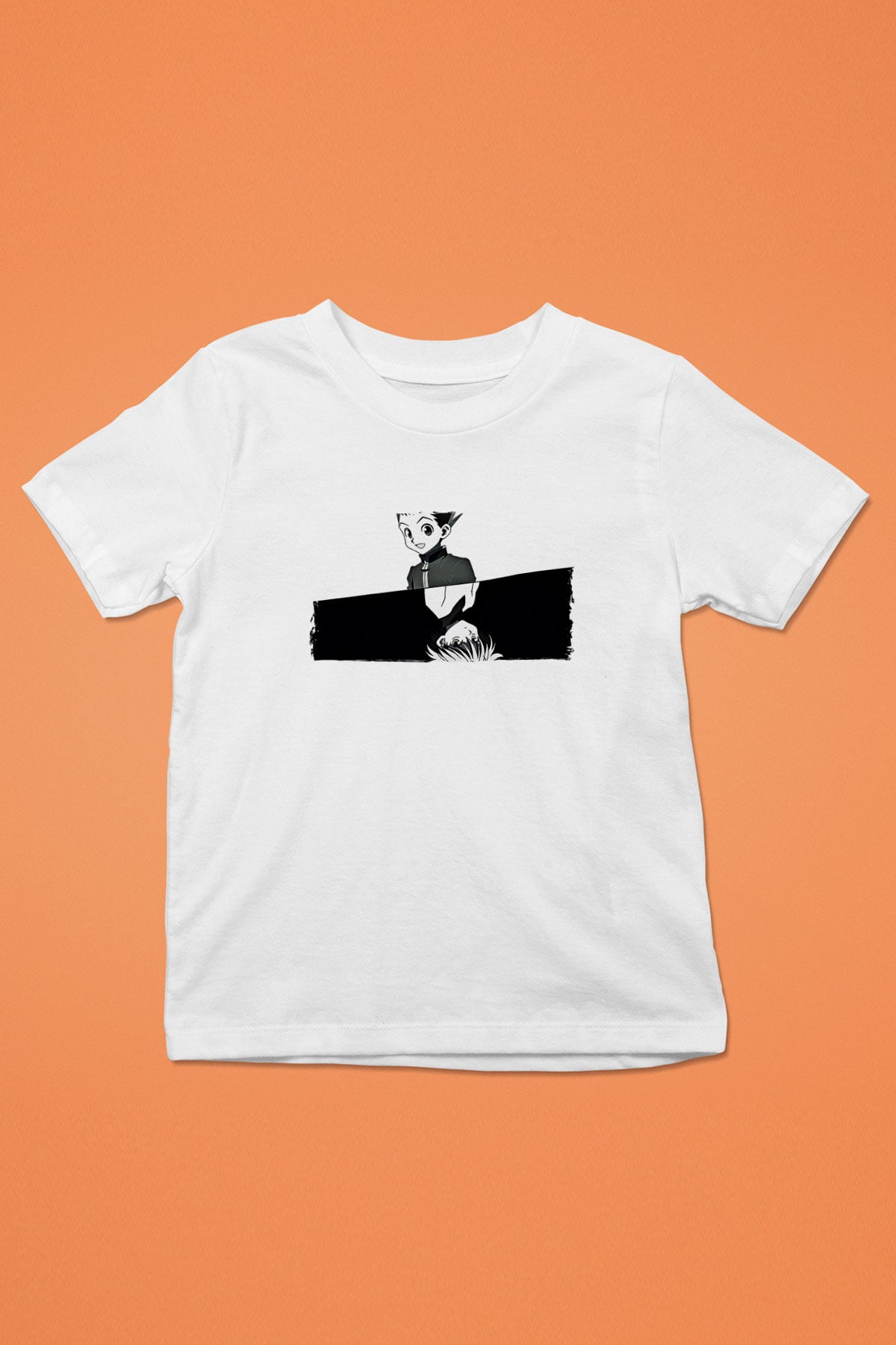 Hunter X Hunter Baskılı Beyaz Unisex Beyaz Çocuk Tişört - Tshirt