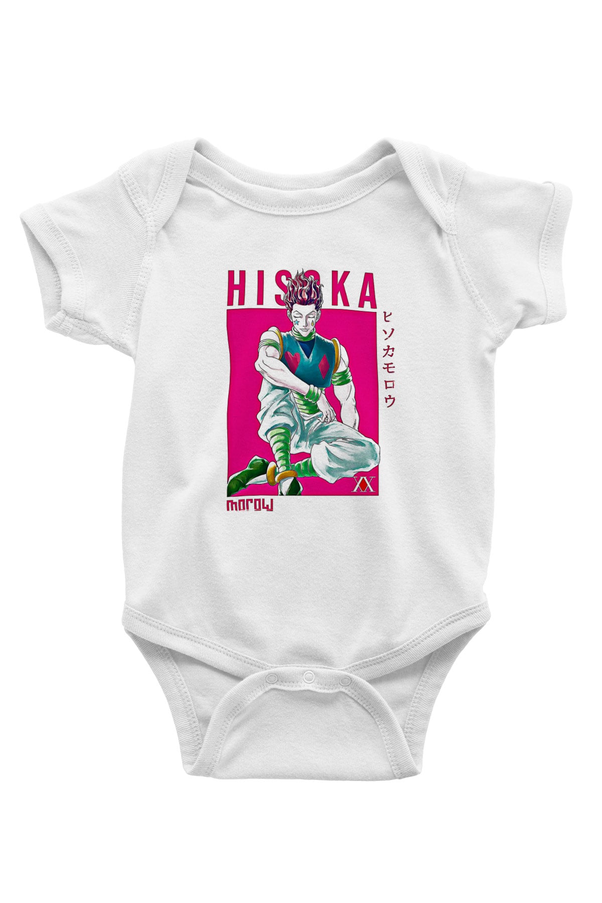 Hunter X Hunter Baskılı Beyaz Unisex Bebek Body - Zıbın