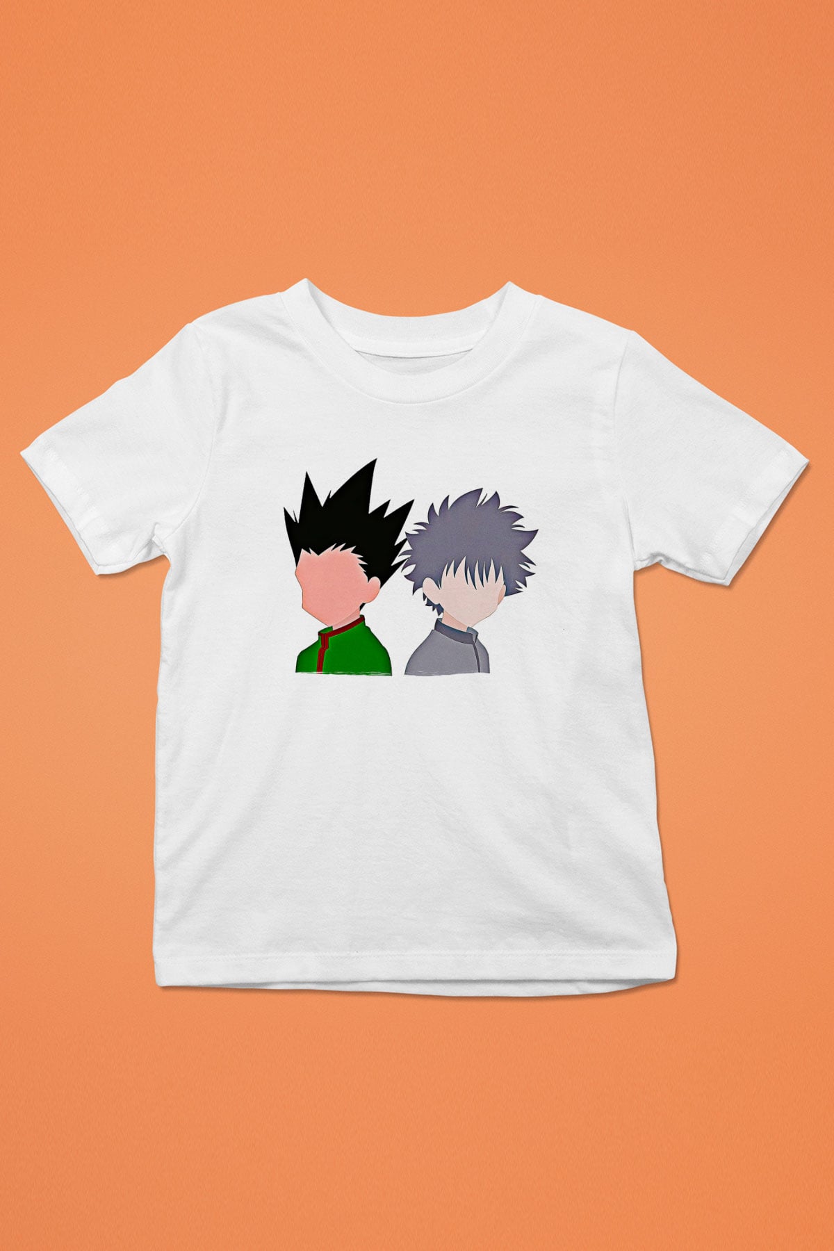 Hunter X Hunter Baskılı Beyaz Unisex Beyaz Çocuk Tişört - Tshirt