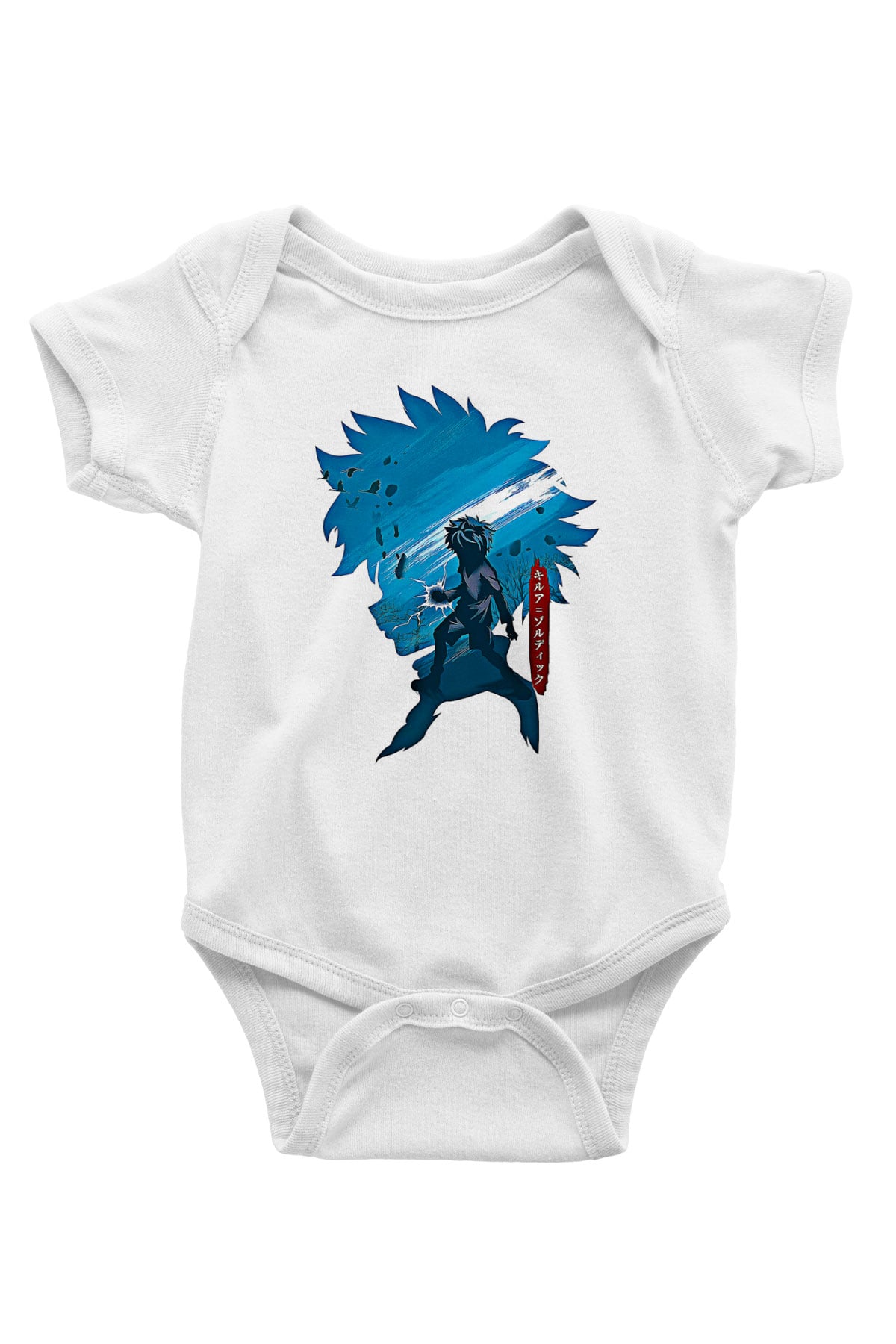 Hunter X Hunter Baskılı Beyaz Unisex Bebek Body - Zıbın