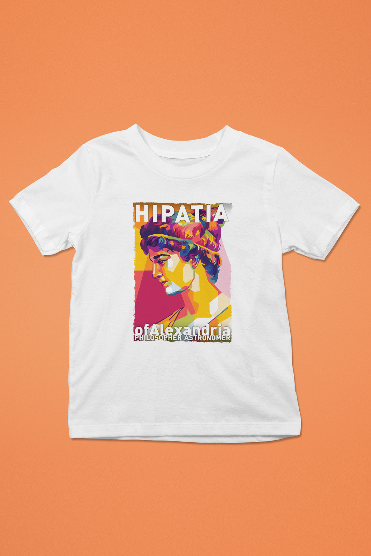 Hypatia of Alexandria Baskılı Unisex Beyaz Çocuk Tişörtü - Tshirt