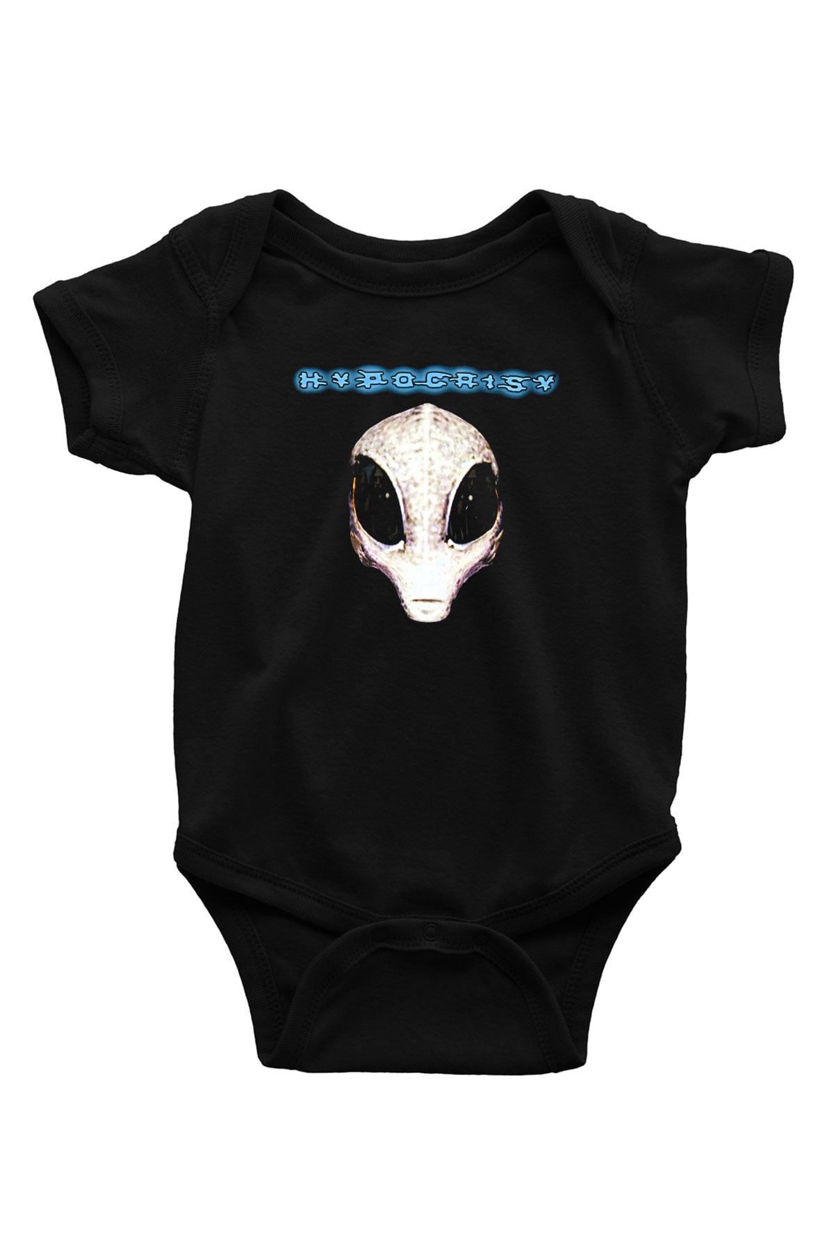 Hypocrispy Baskılı Unisex Siyah Bebek Body - Zıbın