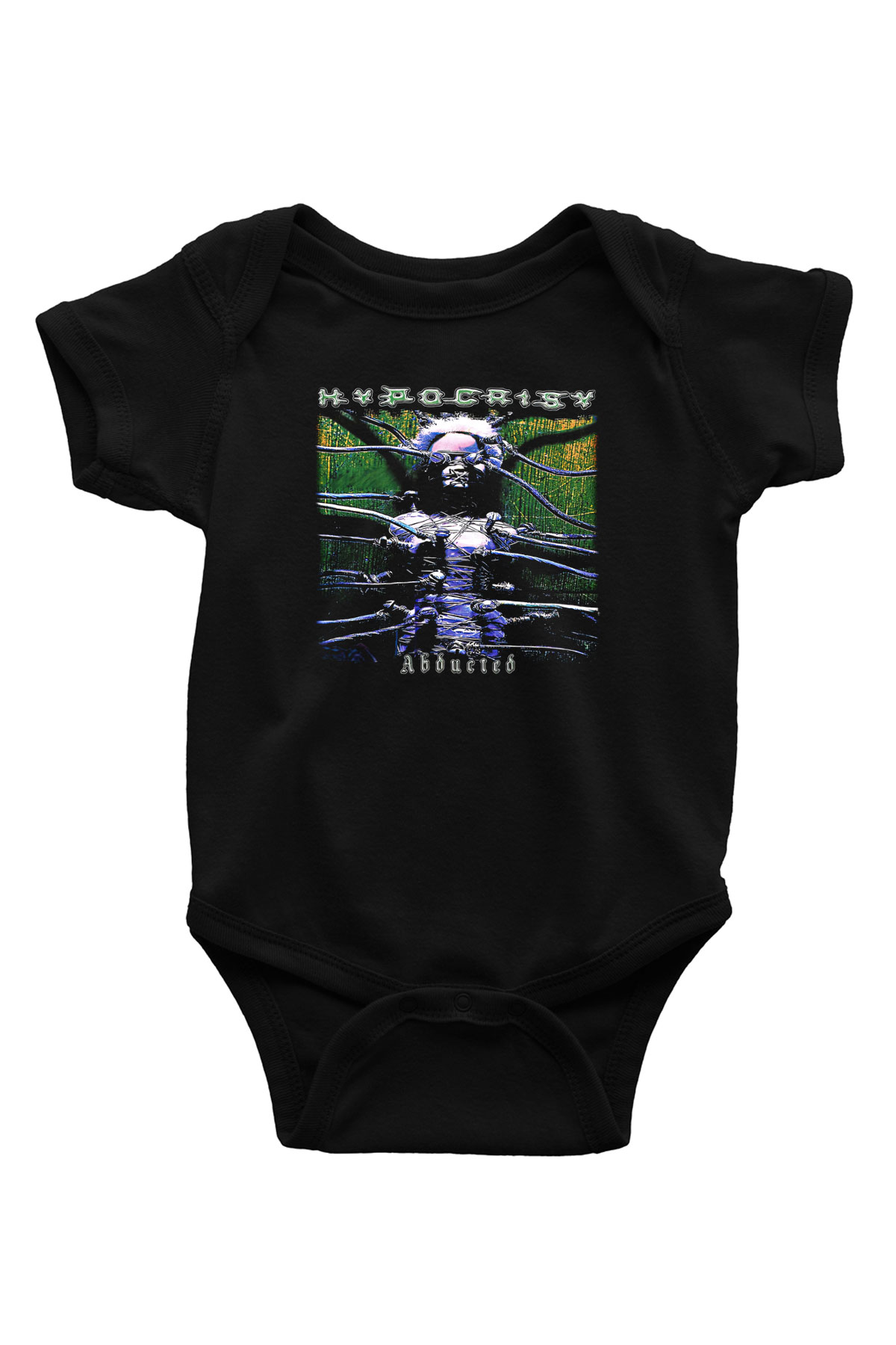 Hypocrispy Baskılı Unisex Siyah Bebek Body - Zıbın
