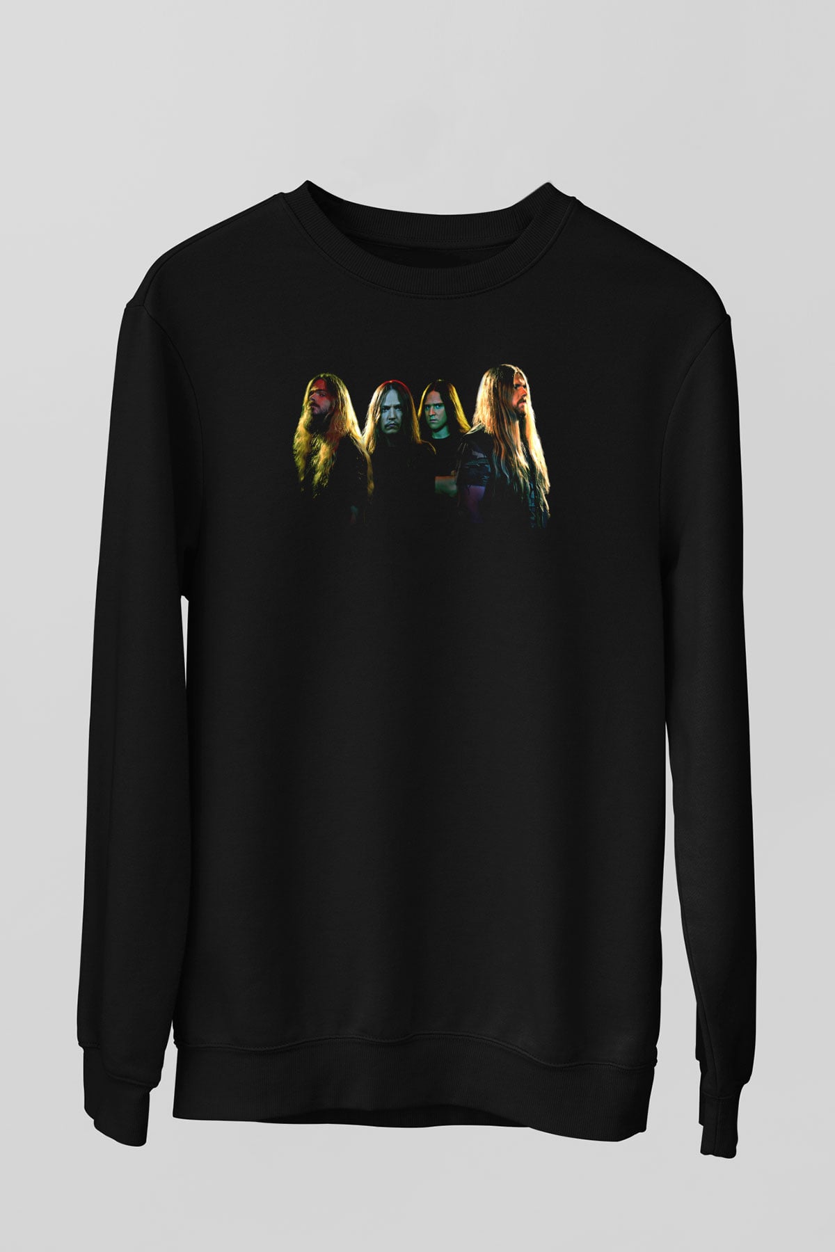 Hypocrispy Baskılı Unisex Siyah Sweatshirt