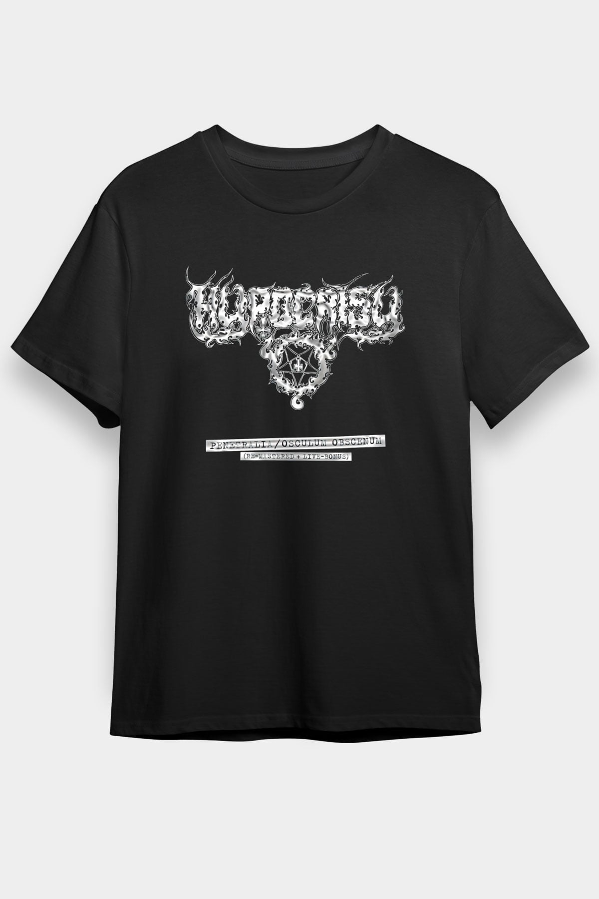 Hypocrisy Baskılı Unisex Siyah Tişört - Tshirt