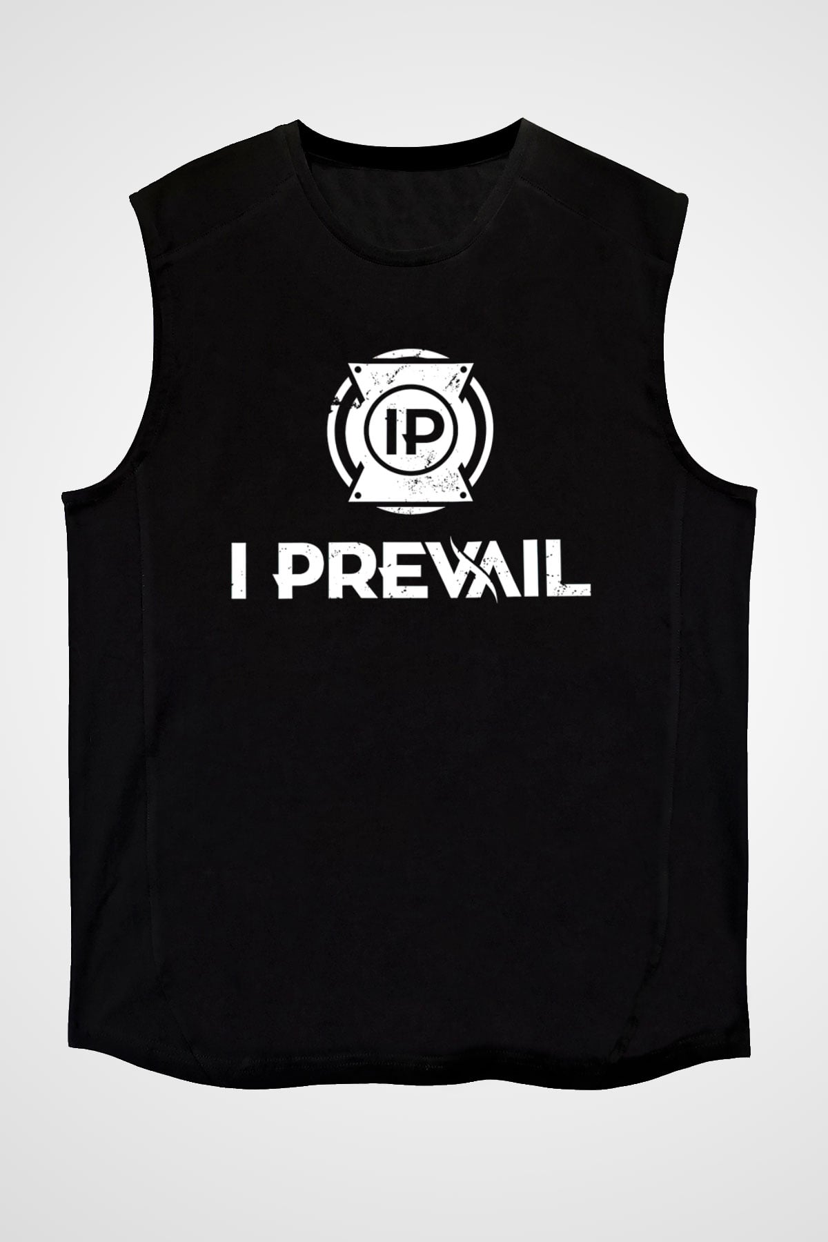 I Prevail Baskılı Unisex Siyah Kolsuz Tişört - Tshirt
